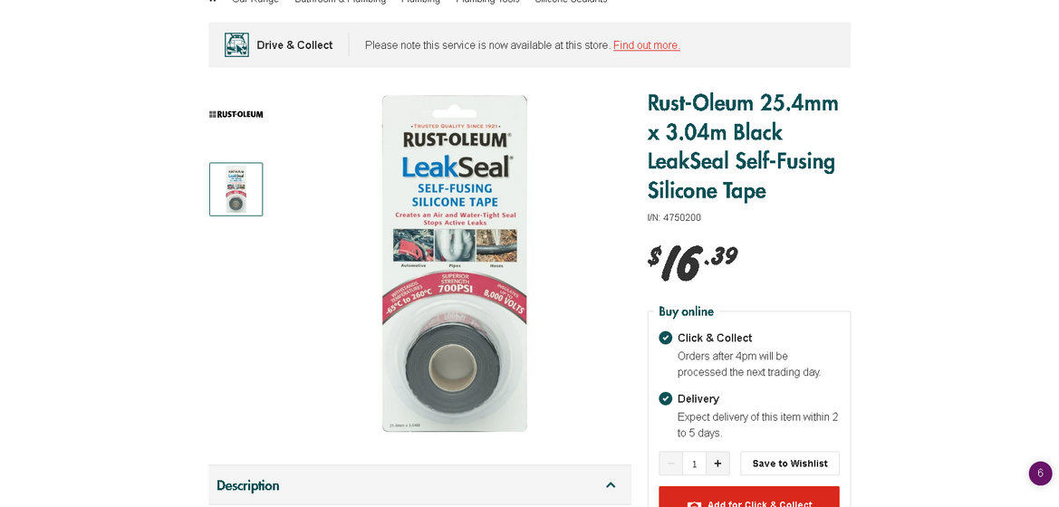 Screenshot_2021-02-02 Rust-Oleum 25 4mm x 3 04m Black LeakSeal Self-Fusing Silicone Tape.png