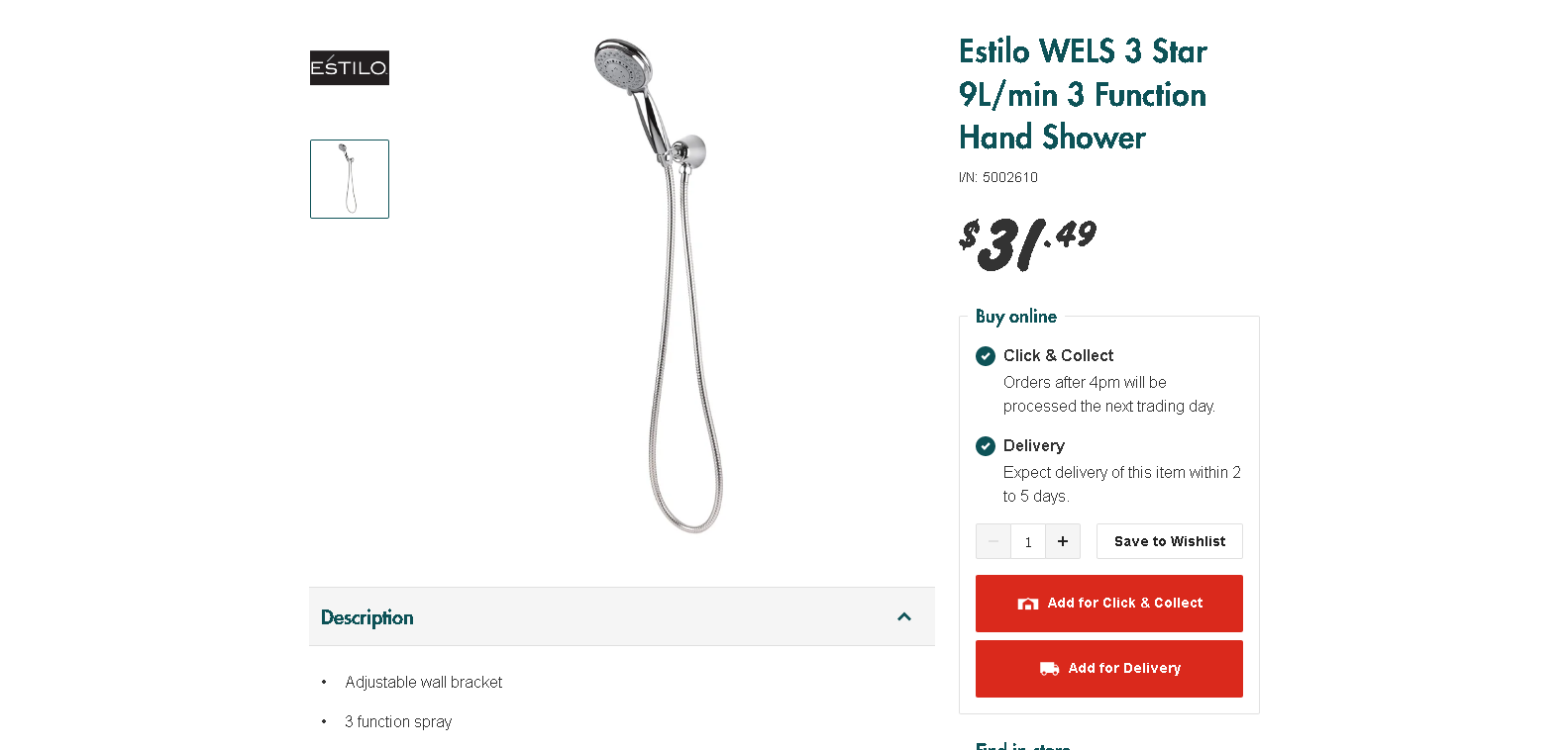 Rain Shower convert to hand held Shower Bunnings community