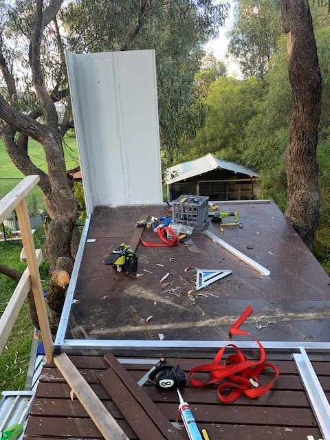 1st was the trickiest ! - imagine trying to balance this on your own, up a ladder with a decent breeze :)