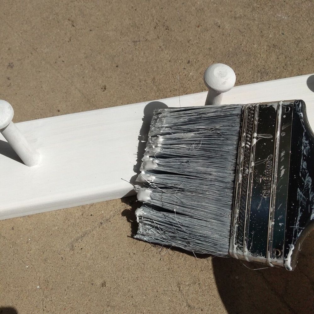 2.2 Whitewashing the coat rack..jpg