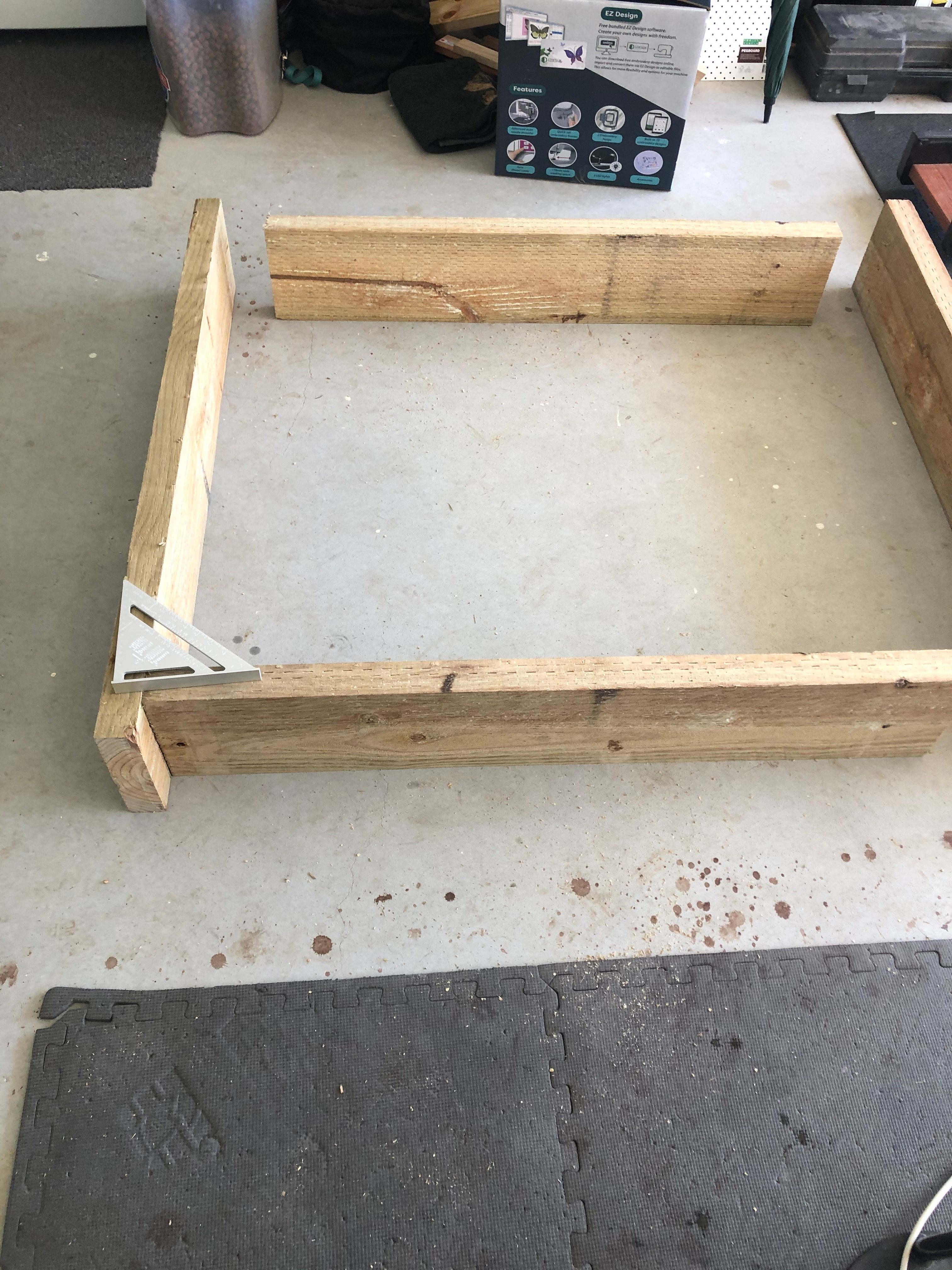 Sand pit with builtin seats and cover Bunnings community