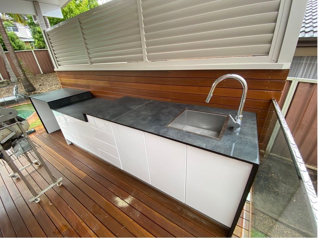 Outdoor kitchen project (deck and awning... Bunnings community