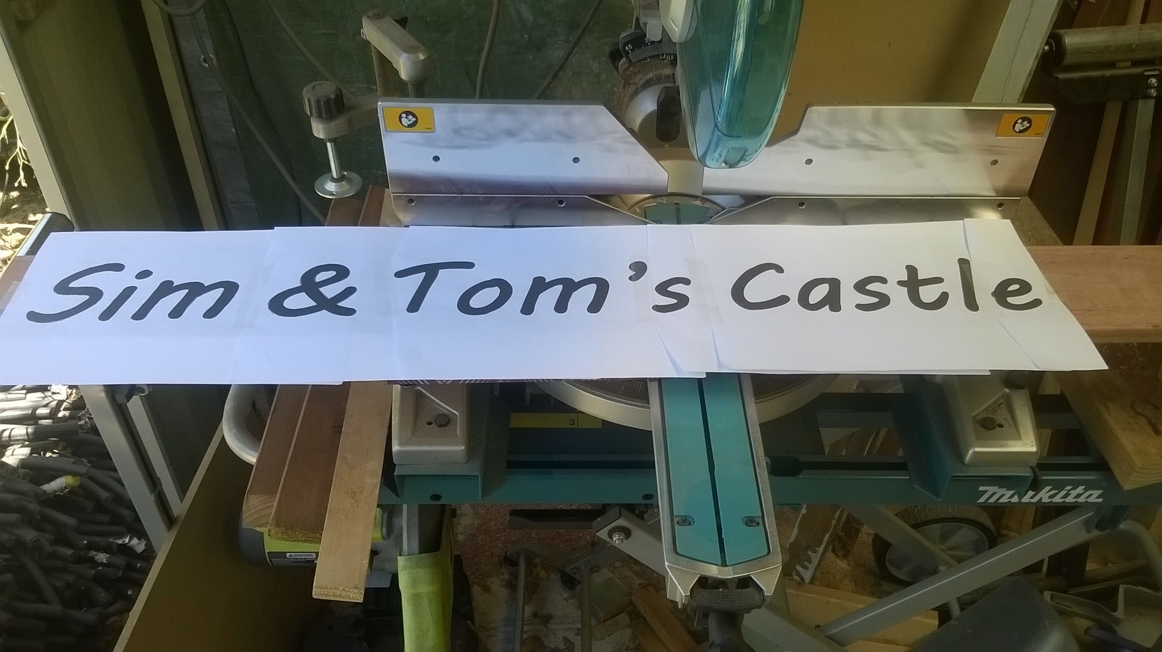 Wood signs Bunnings community