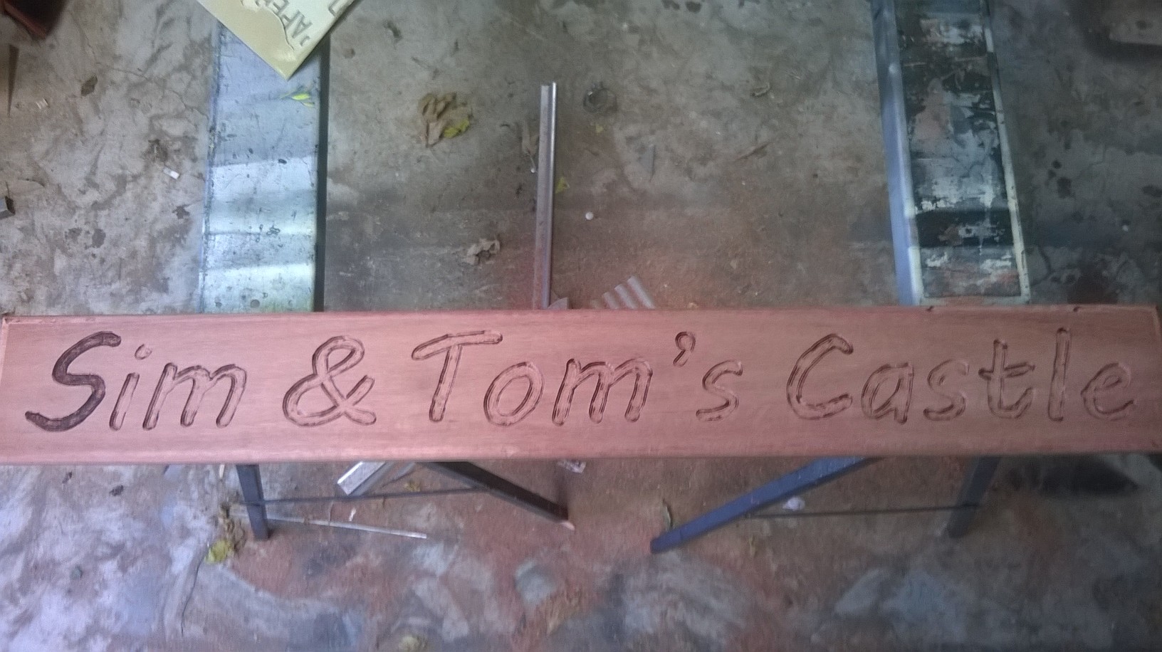 Wood signs Bunnings community