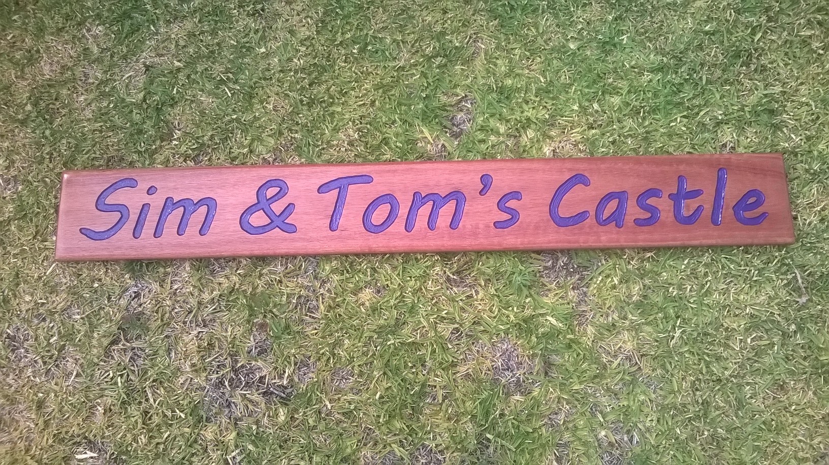 Wood signs Bunnings community