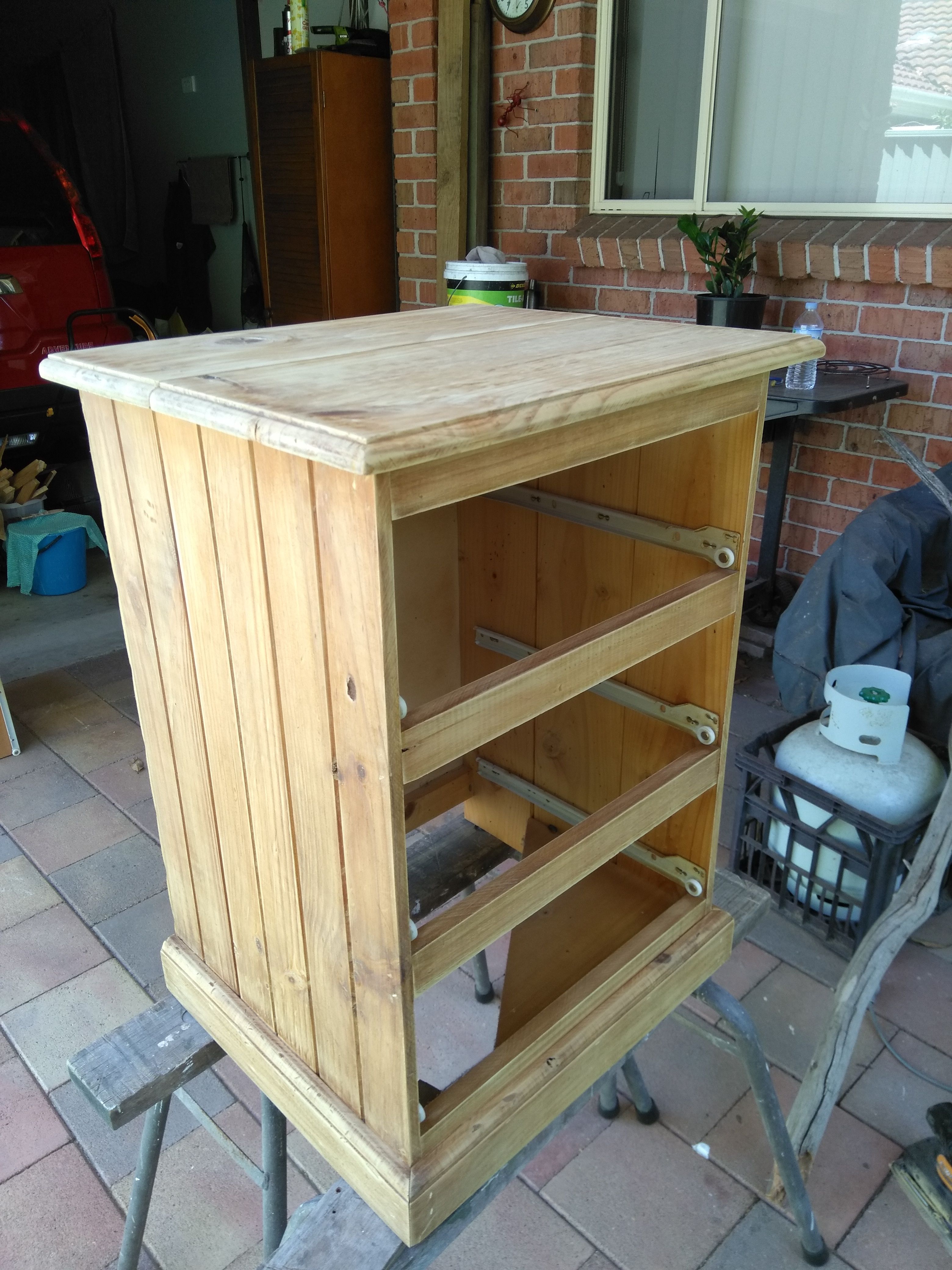Upcycled bedside tables Bunnings community