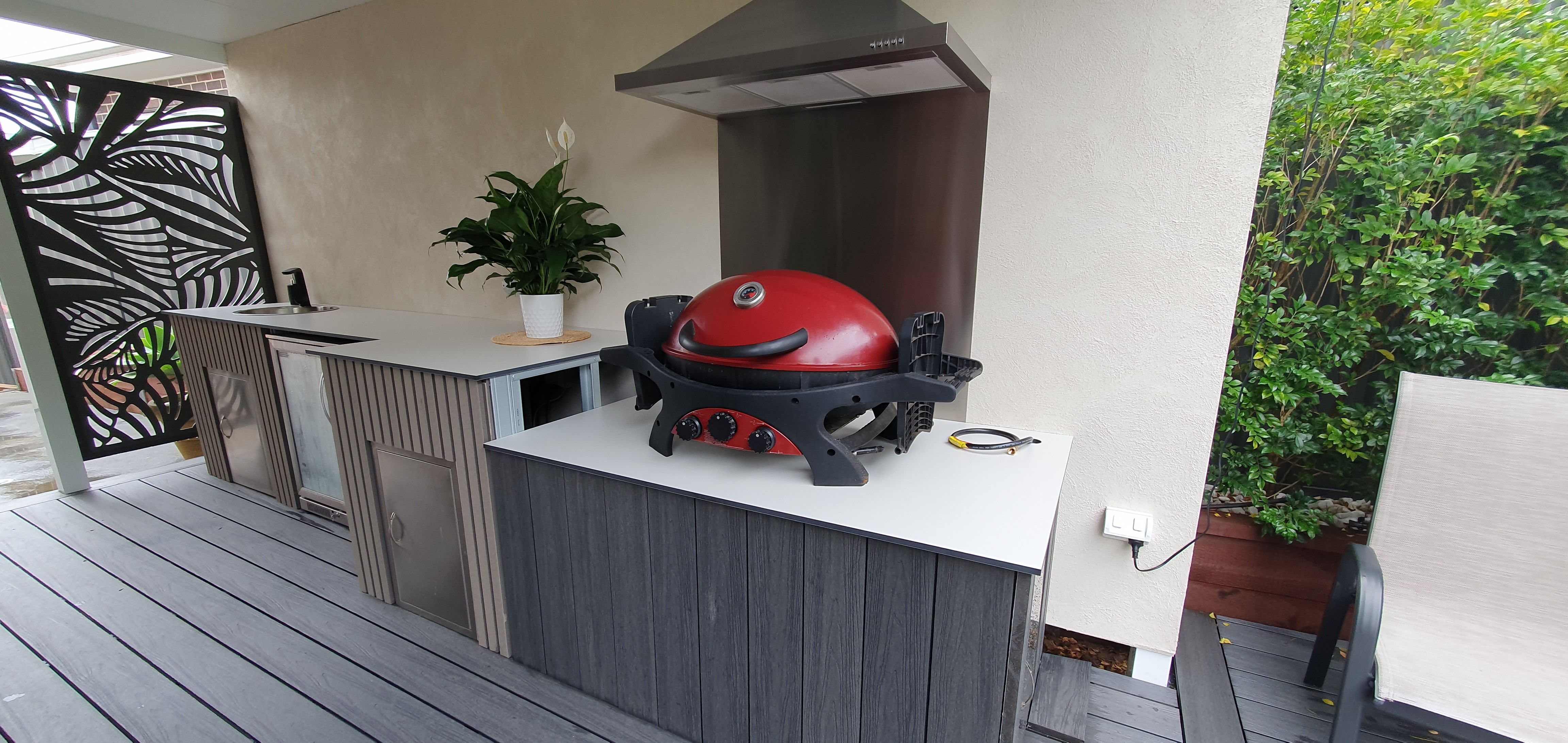 Alfresco extension with outdoor kitchen Bunnings community