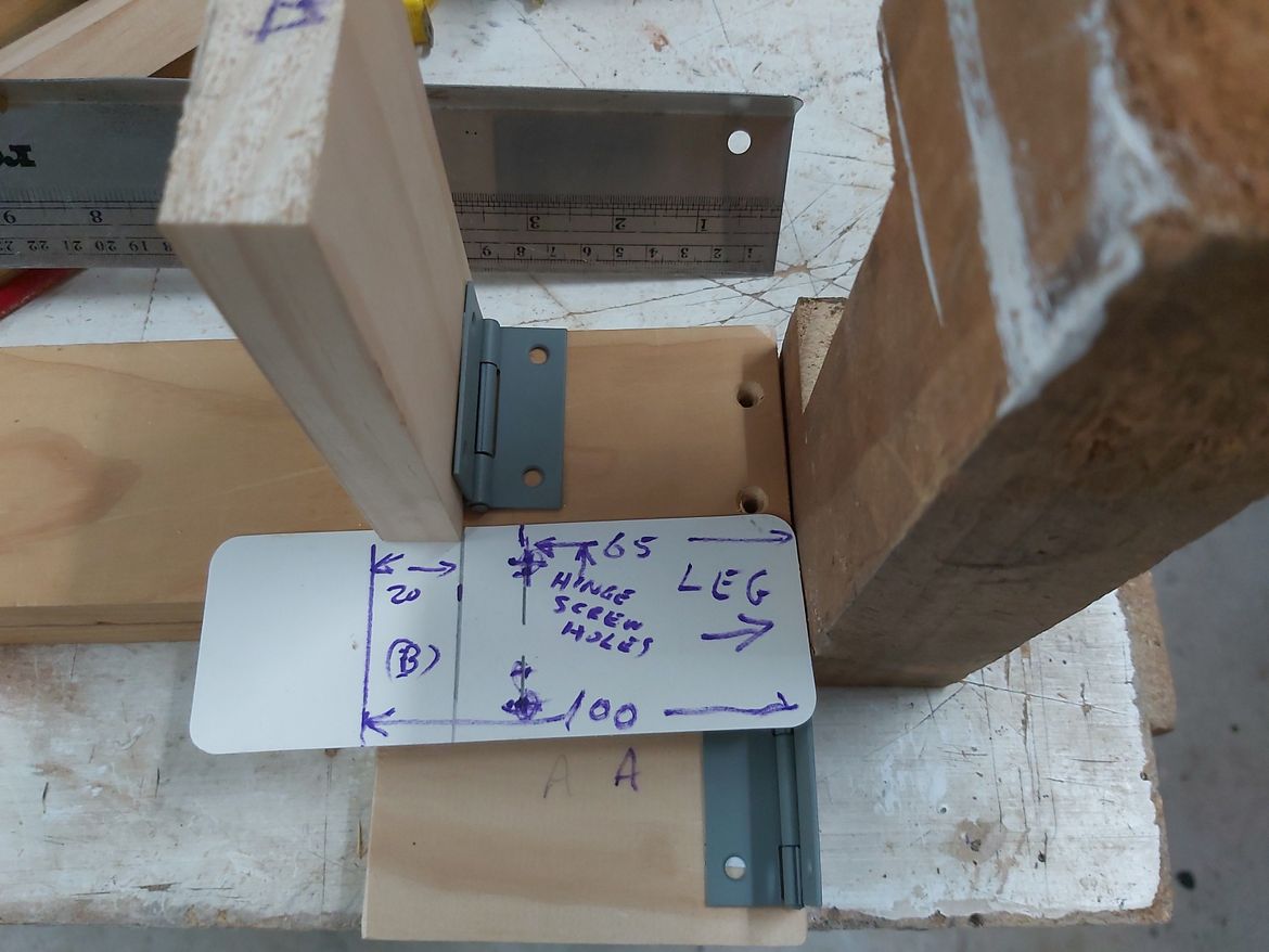 test jig - Lever with dimensions