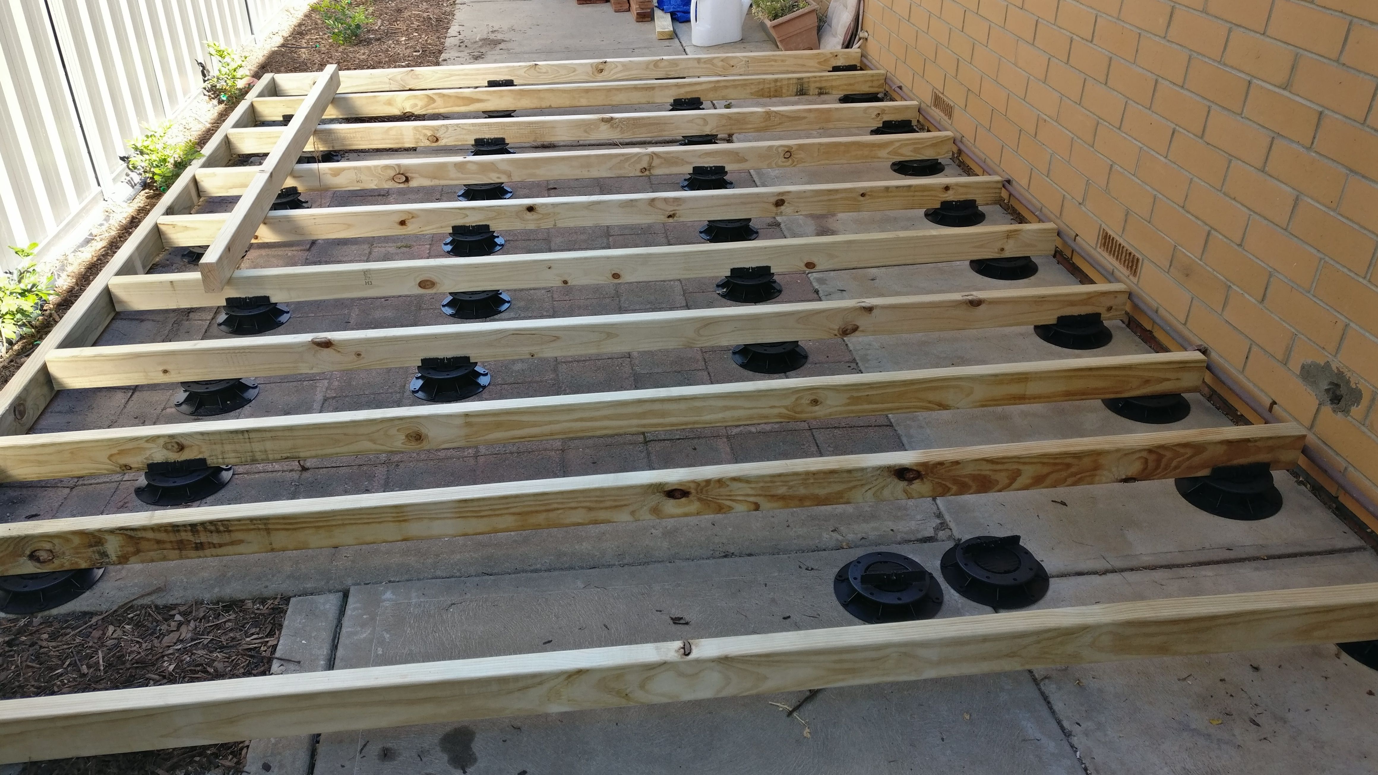 Solved Low profile deck with screening and step... Bunnings community