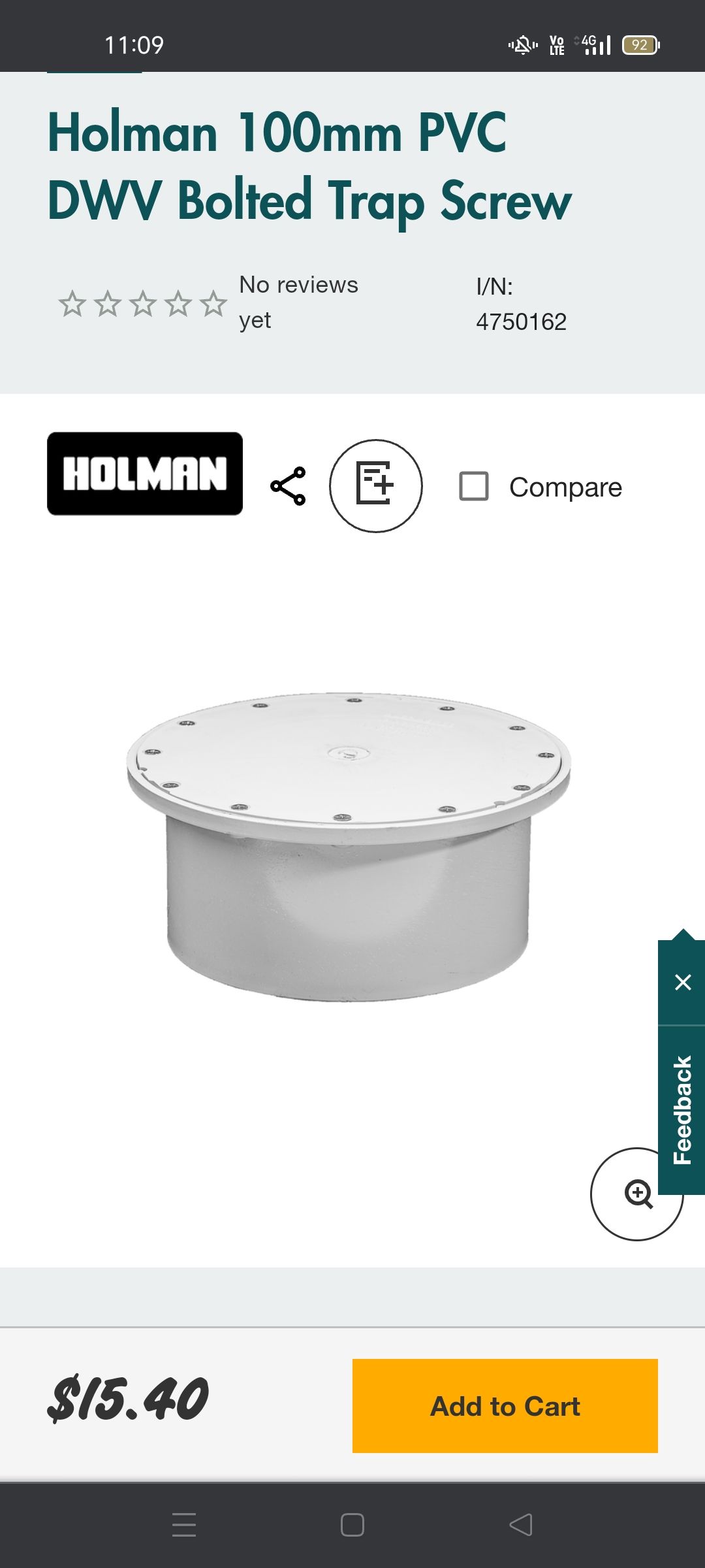 Raising inspection point sewerage pipe Bunnings community