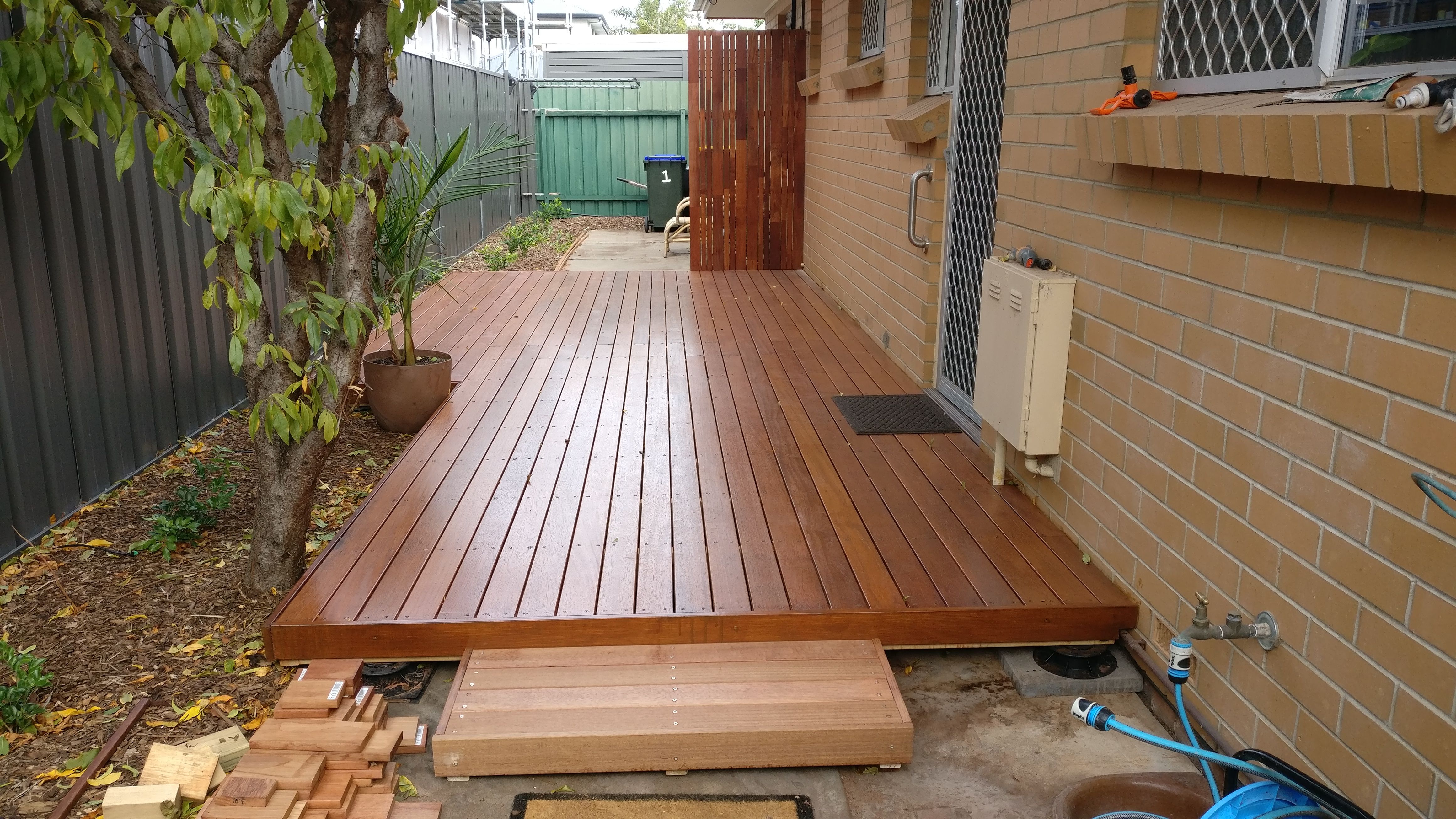 Solved Low profile deck with screening and step... Bunnings community