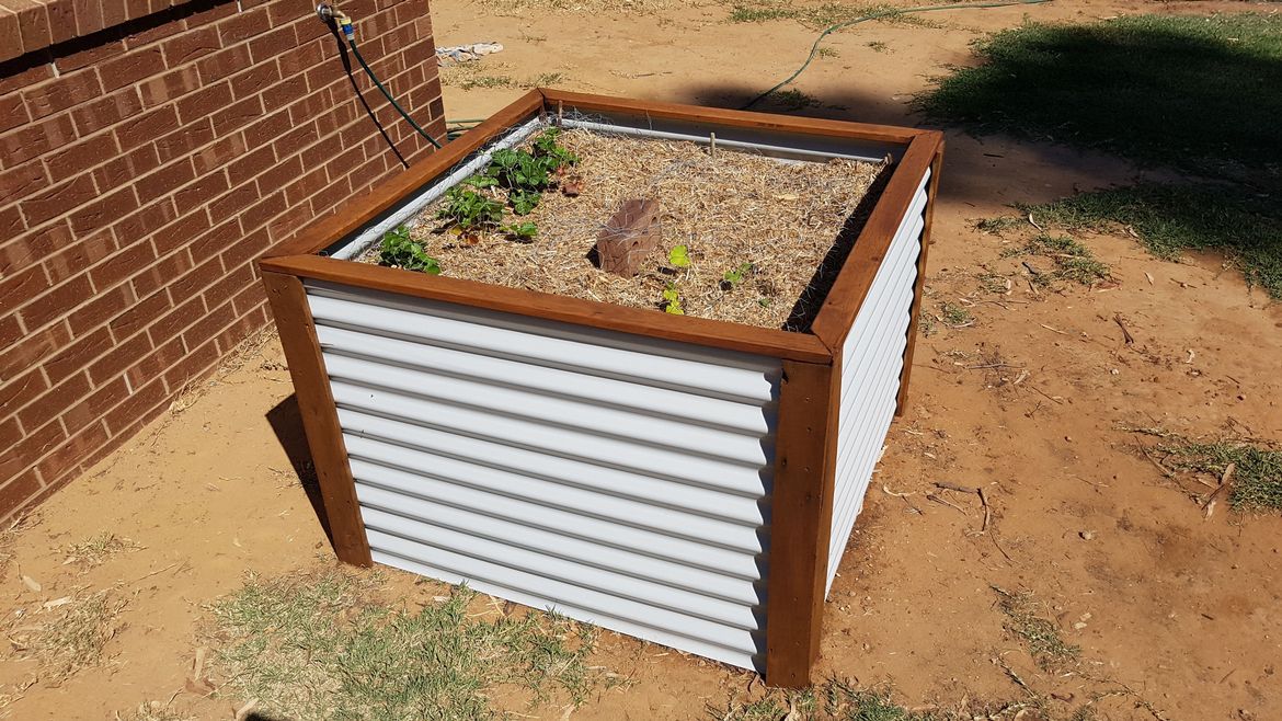 Hugelkultur raised garden beds Bunnings community