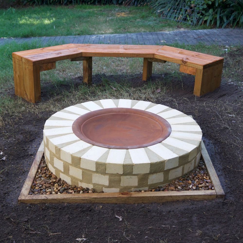 Teardrop homemade fire pit Bunnings community