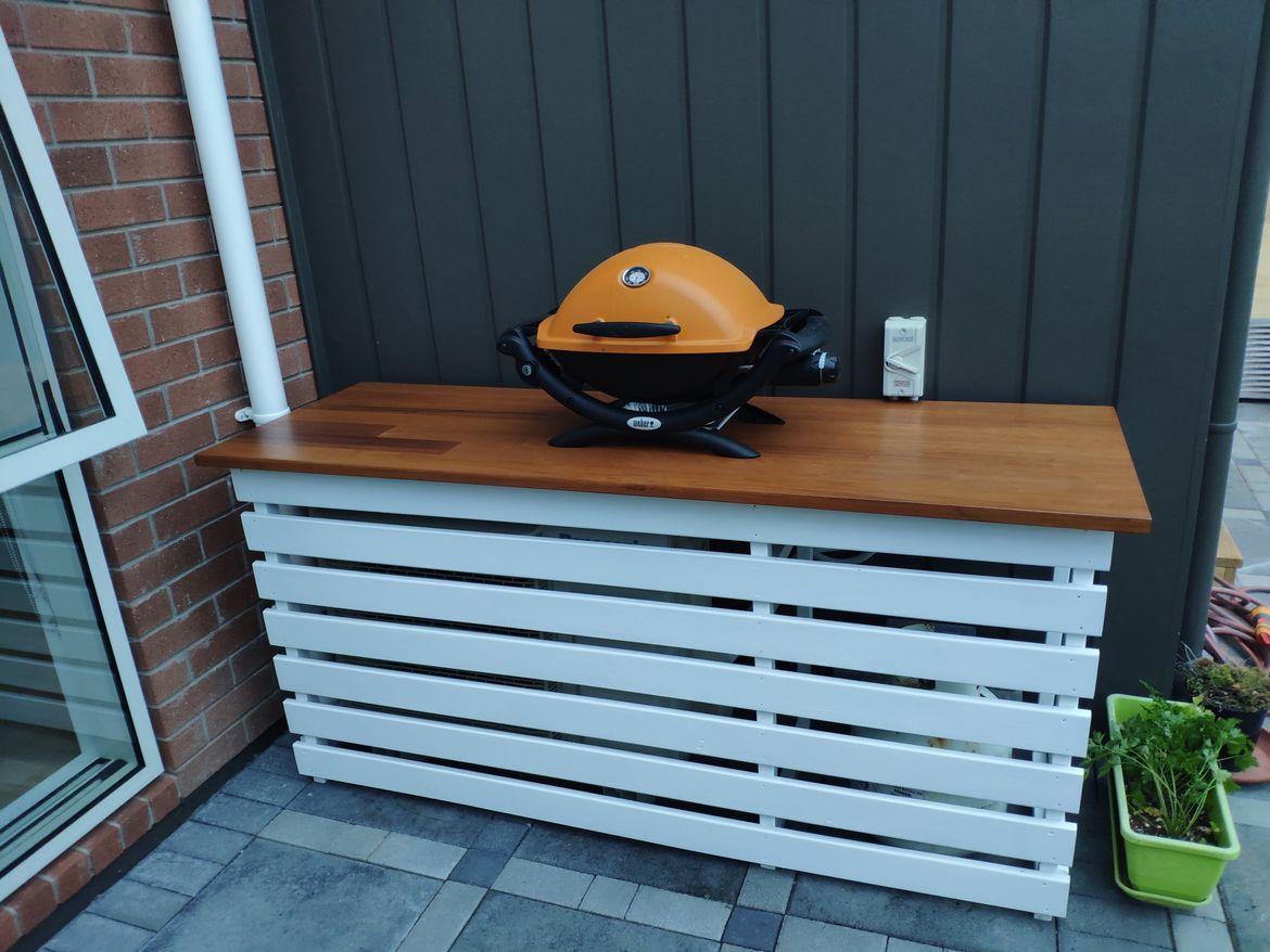 Outdoor bench using laminated panel Bunnings community
