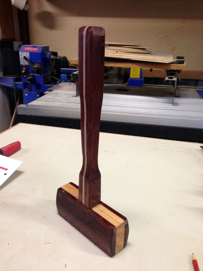 Upcycled chisel mallet from an old coffe... Bunnings community