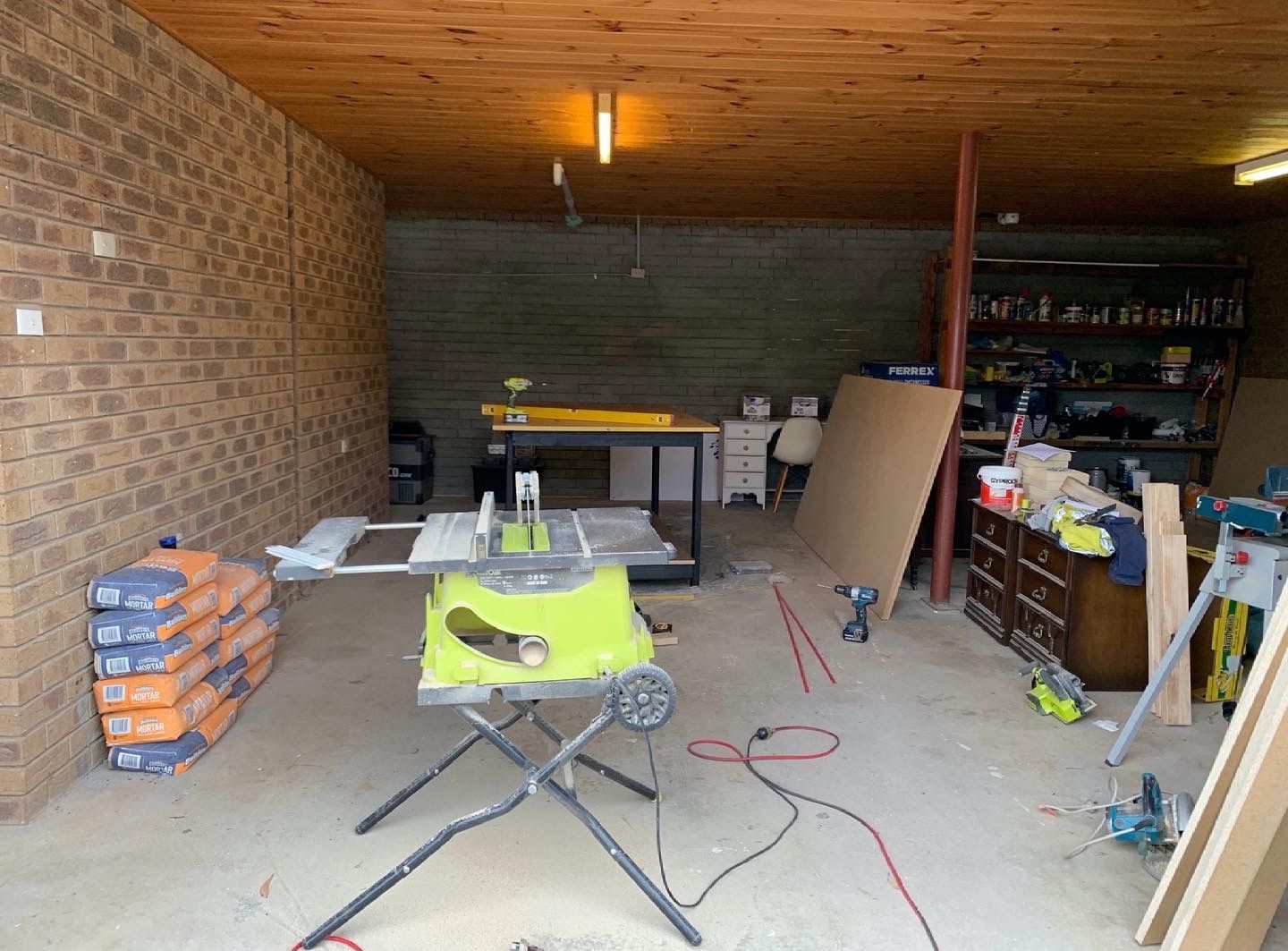 Garage makeover including storage and fl... Bunnings community