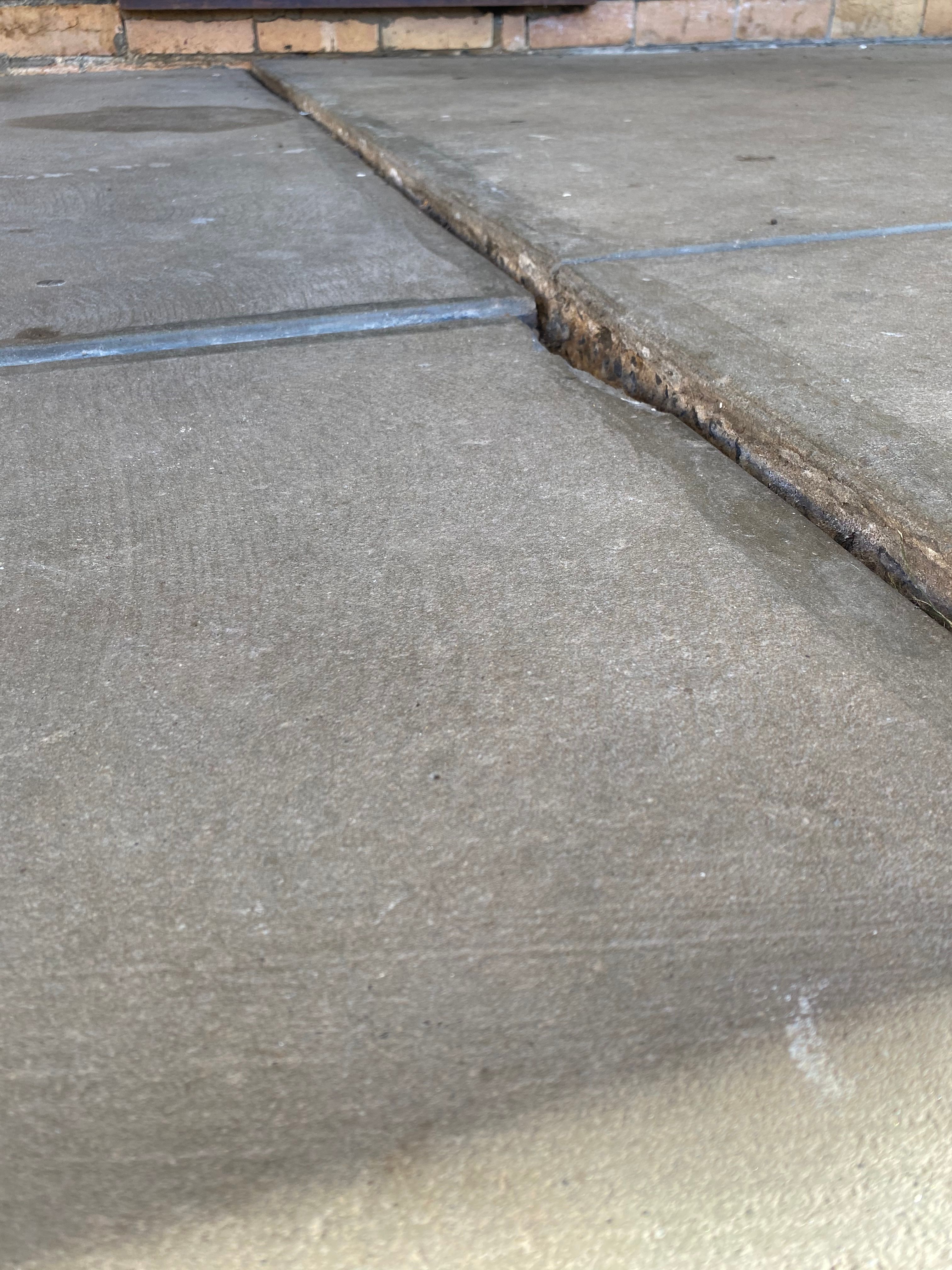 Patio concrete slabs dropped Bunnings community