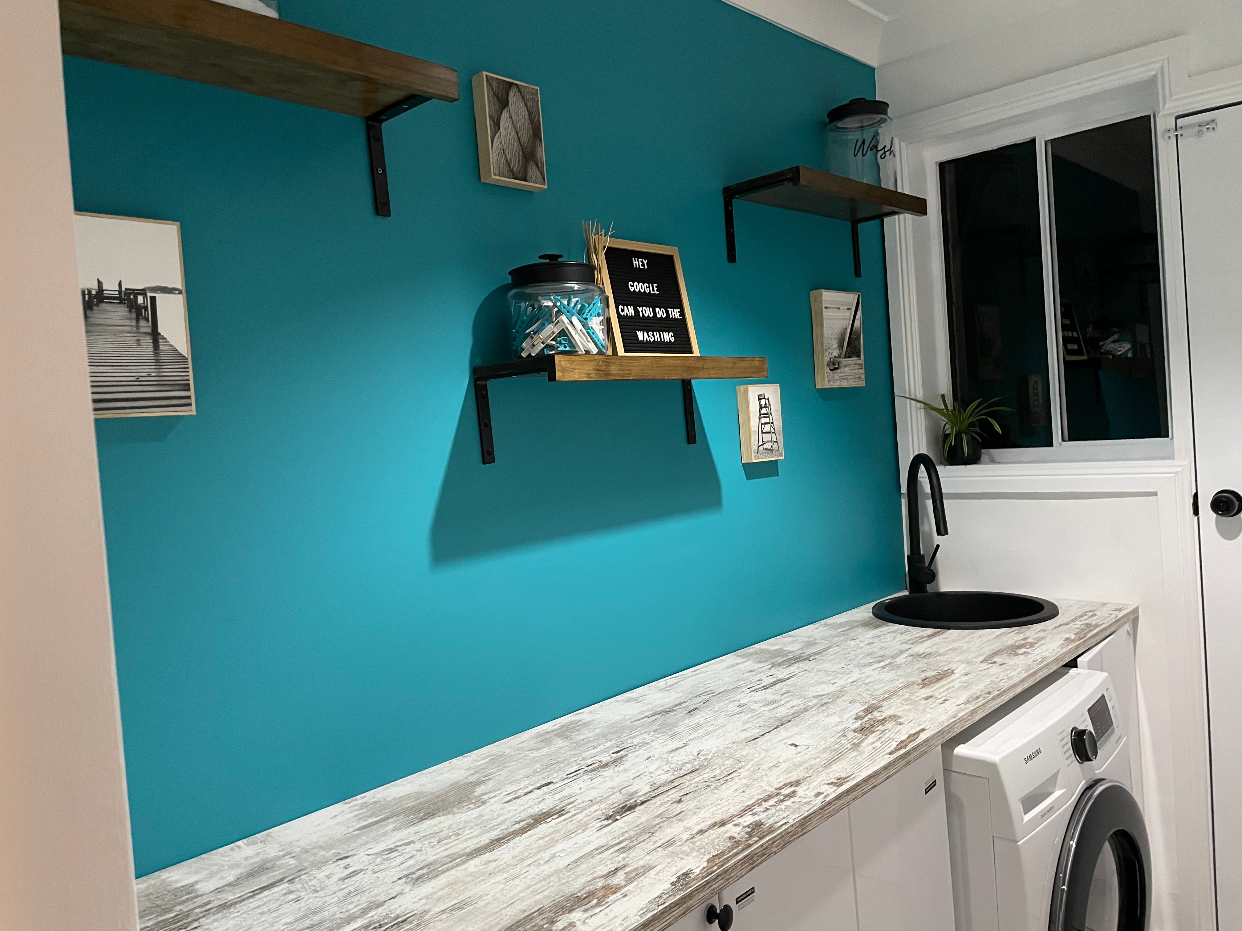 Laundry redo with Kaboodle and Bunnings community