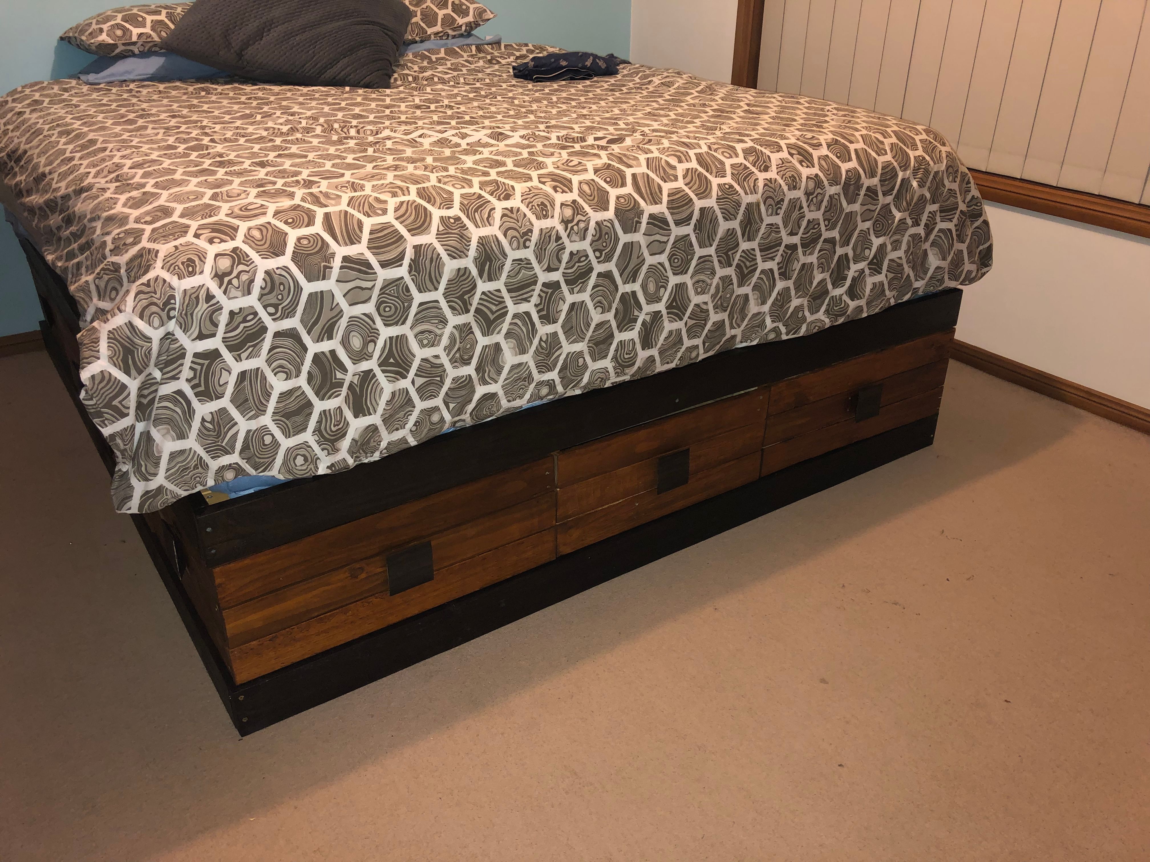 Bunnings pallets bed base with storage Bunnings community