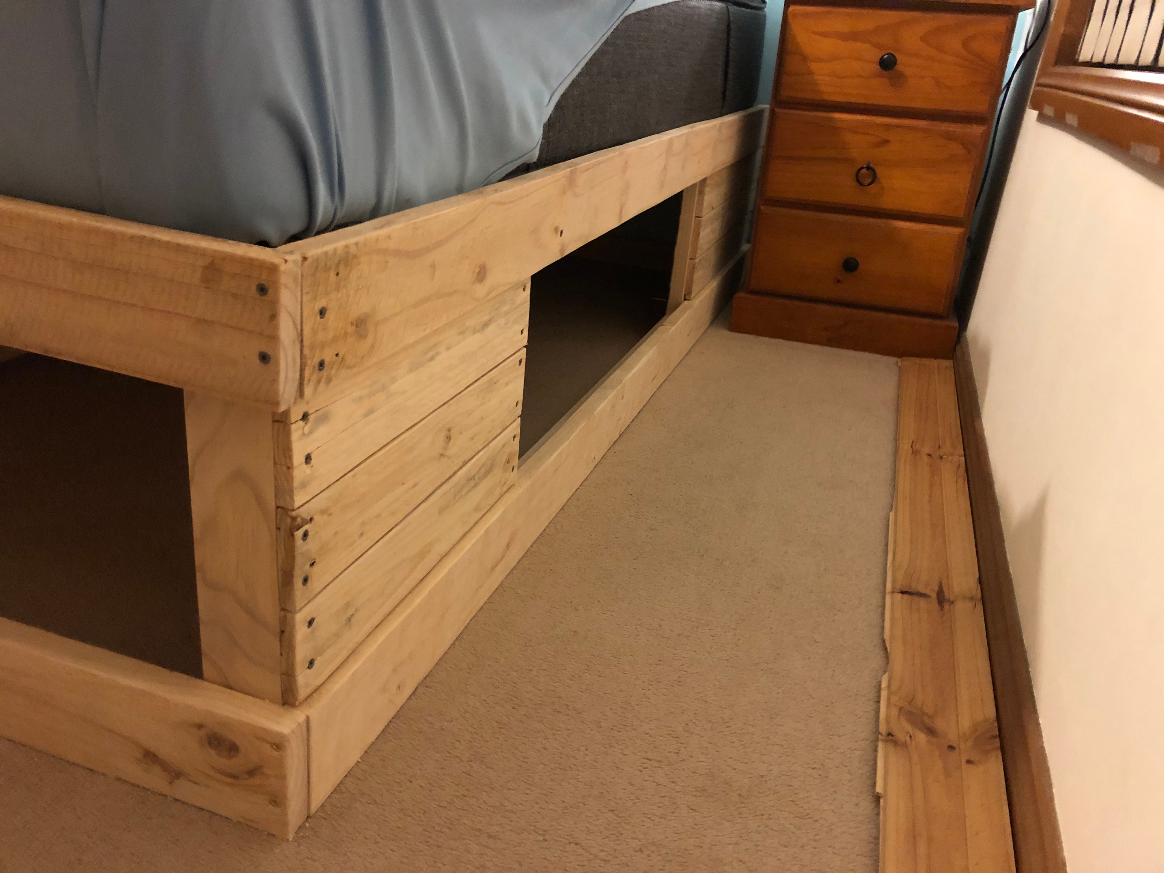 Bunnings pallets bed base with storage Bunnings community