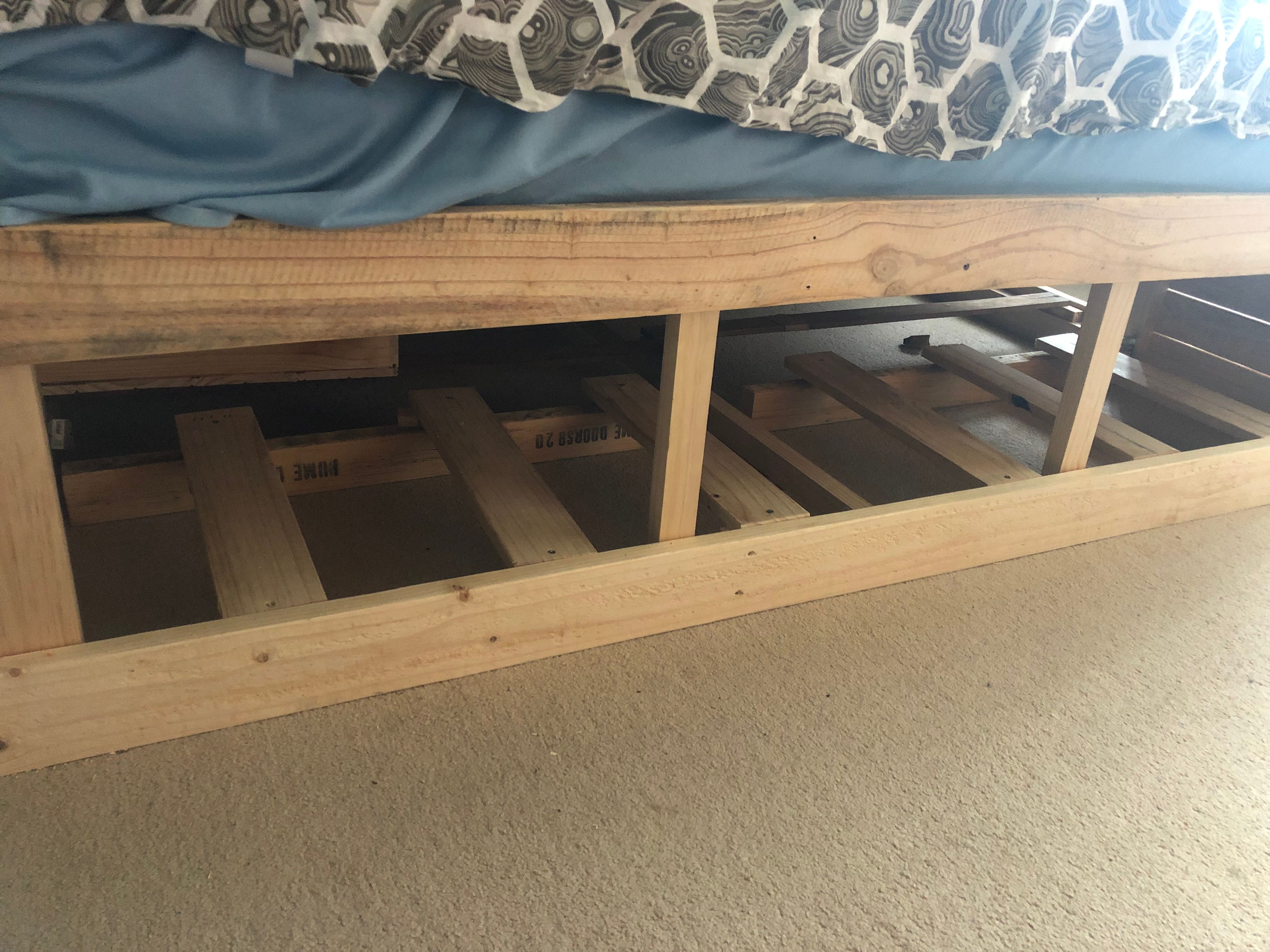 Bunnings pallets bed base with storage Bunnings community
