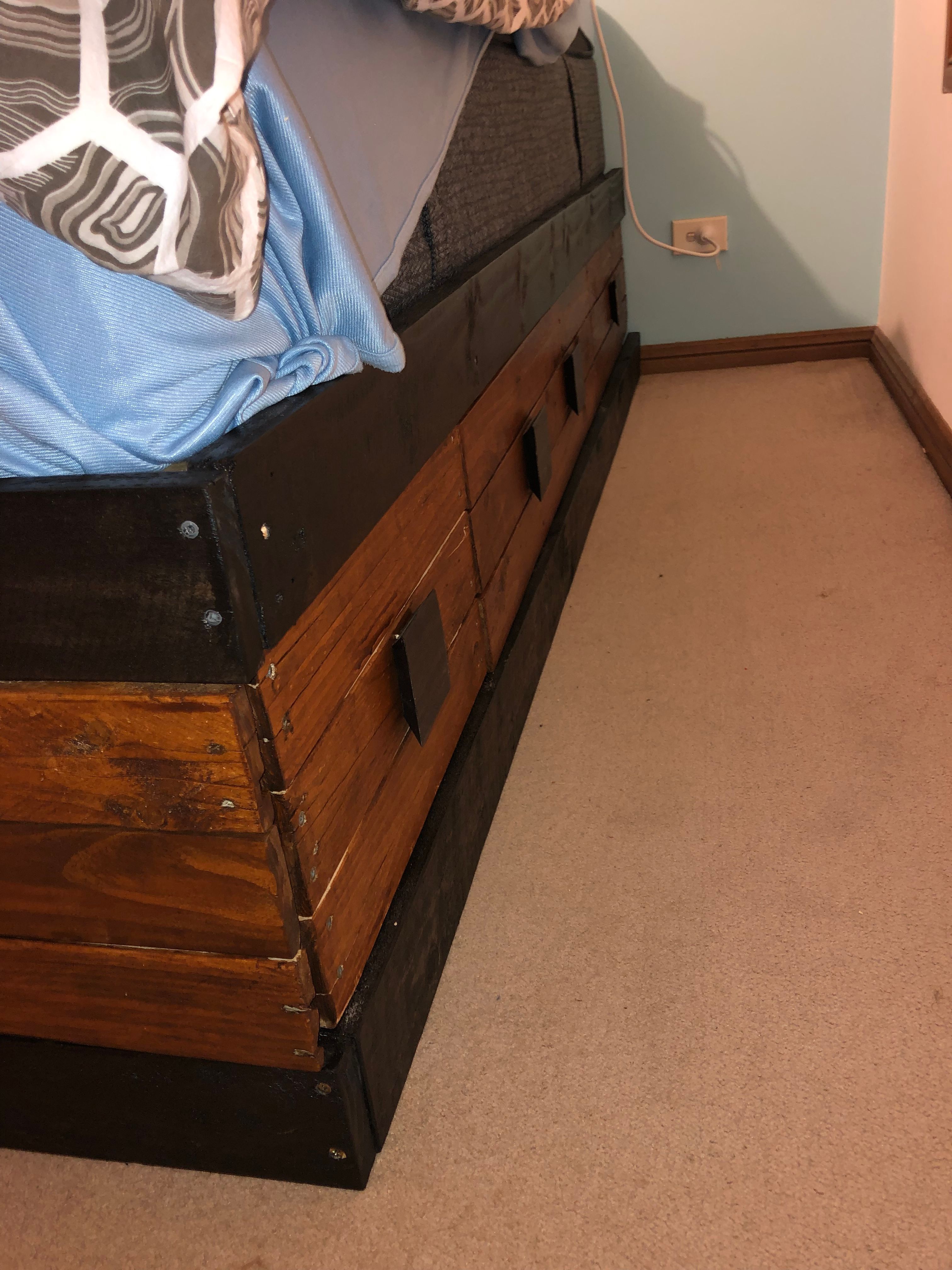 Bunnings pallets bed base with storage Bunnings community