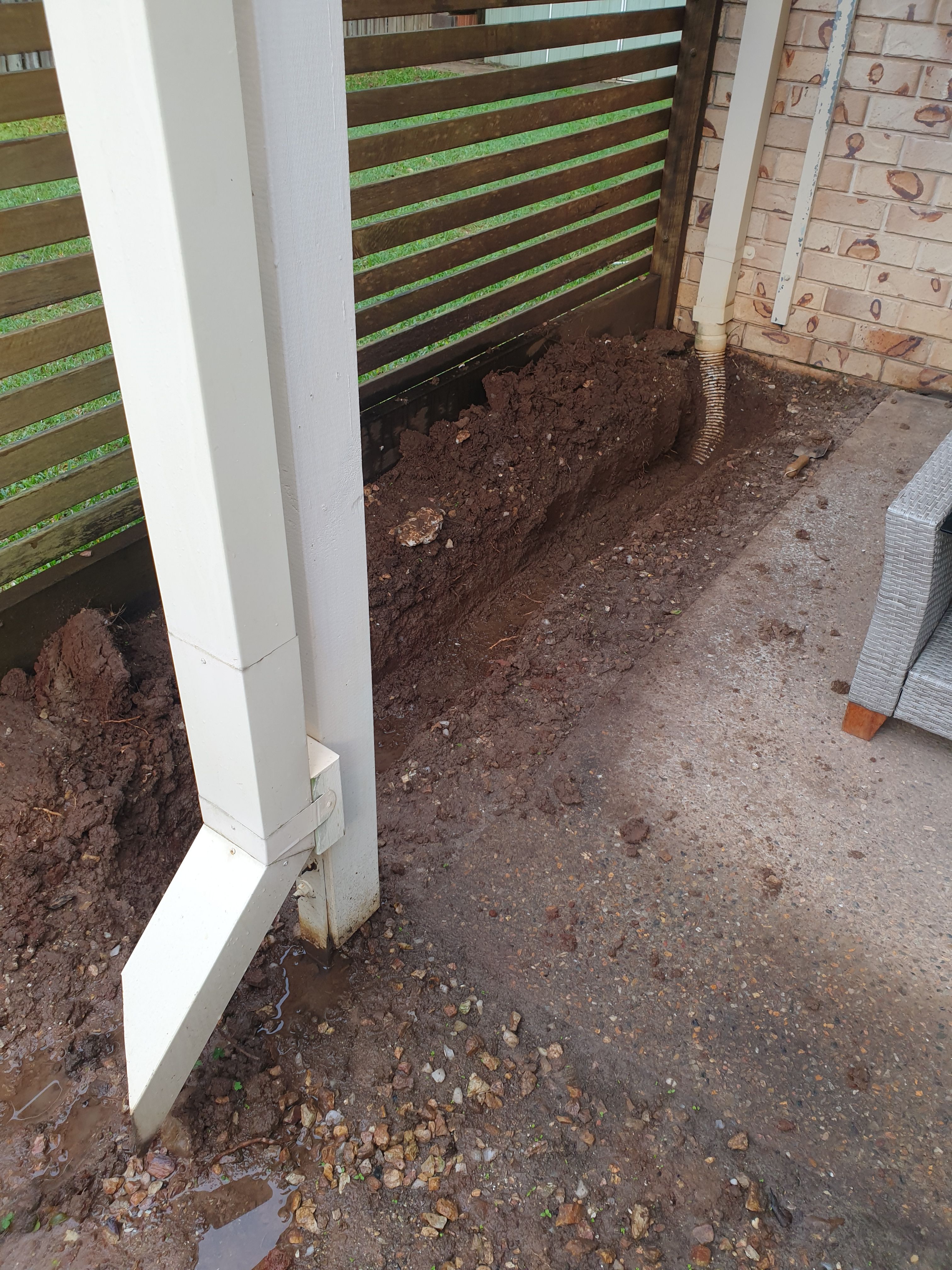 Need a down pipe drainage solution Bunnings community