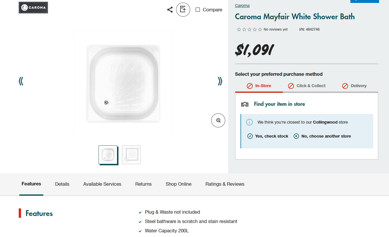 What sizes bath fit your shower screeens... Bunnings community