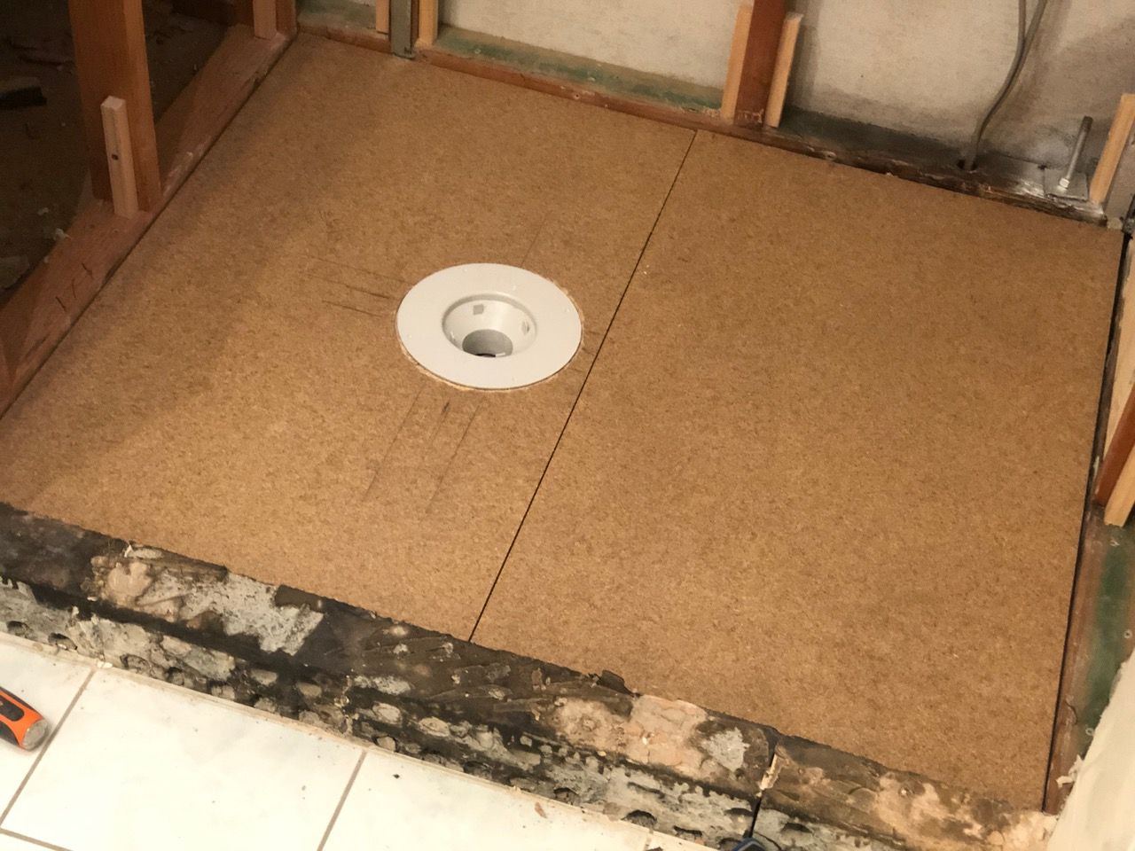 Solved Preparing a shower floor for a shower ba... Bunnings