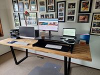 Rob's simple and spacious desk