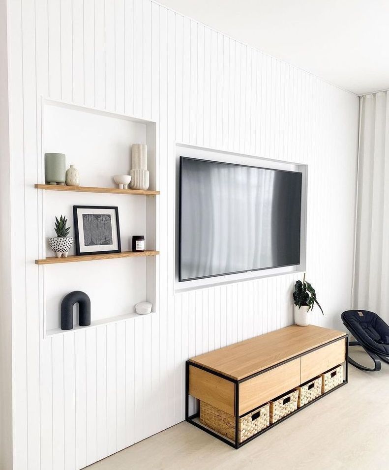 VJ panelling feature wall Bunnings community