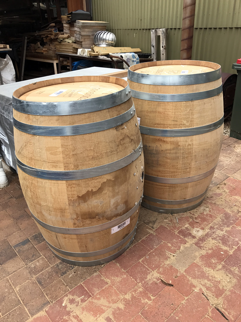 Project ideas for wine barrels Bunnings community