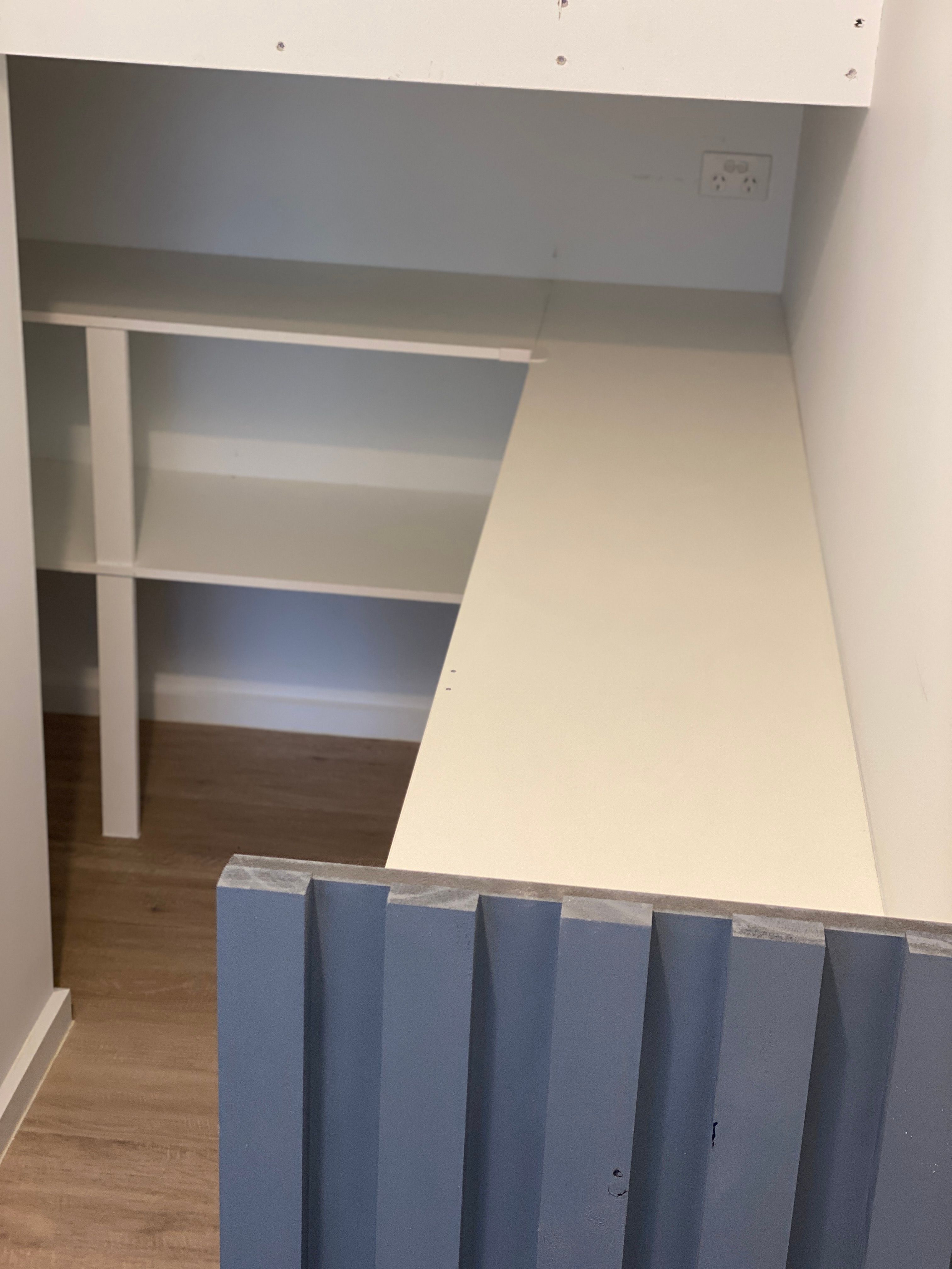 Storage shelves under staircase Bunnings community