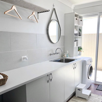 $500 Bunnings laundry renovation by prettyliving