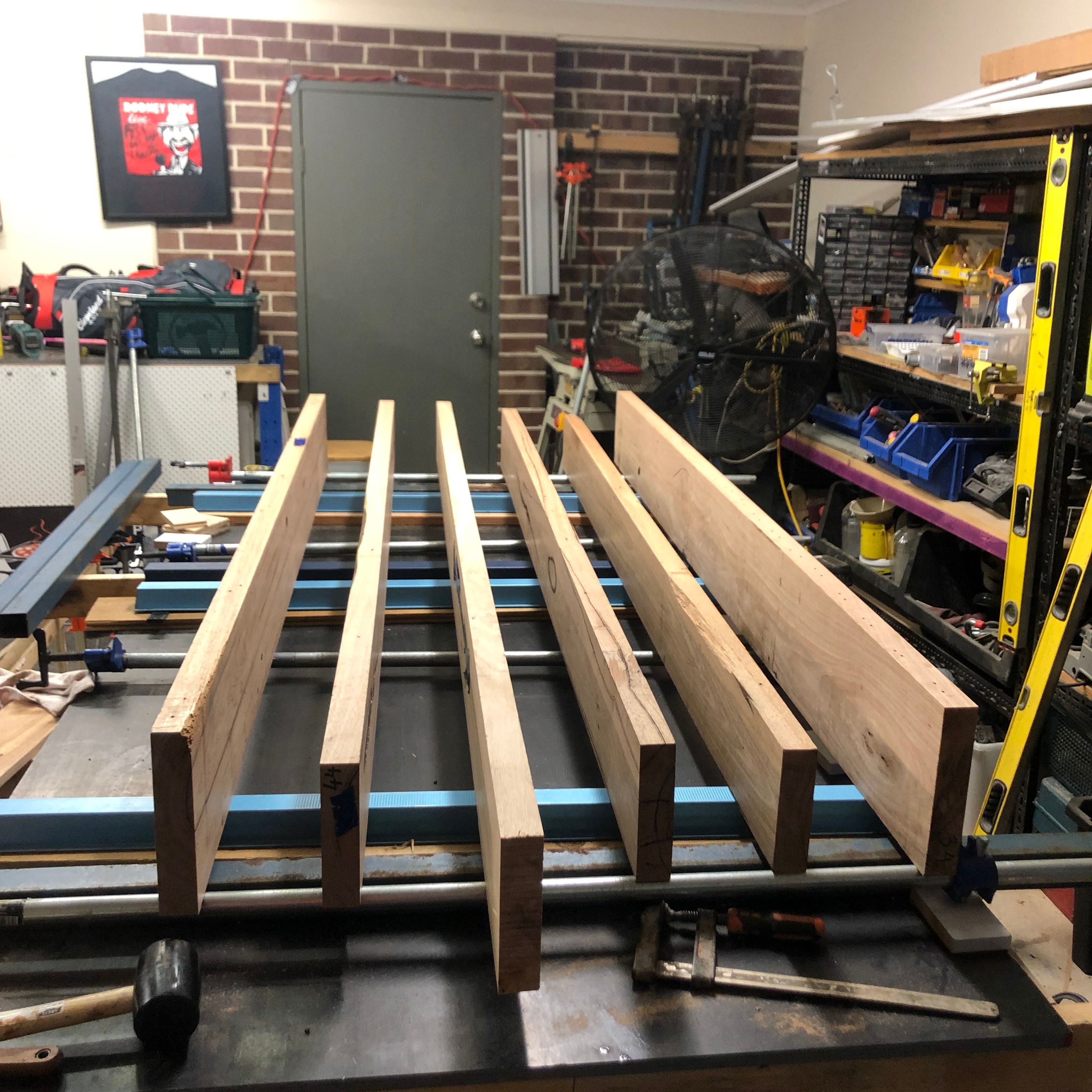 Hardwood dining table Bunnings community