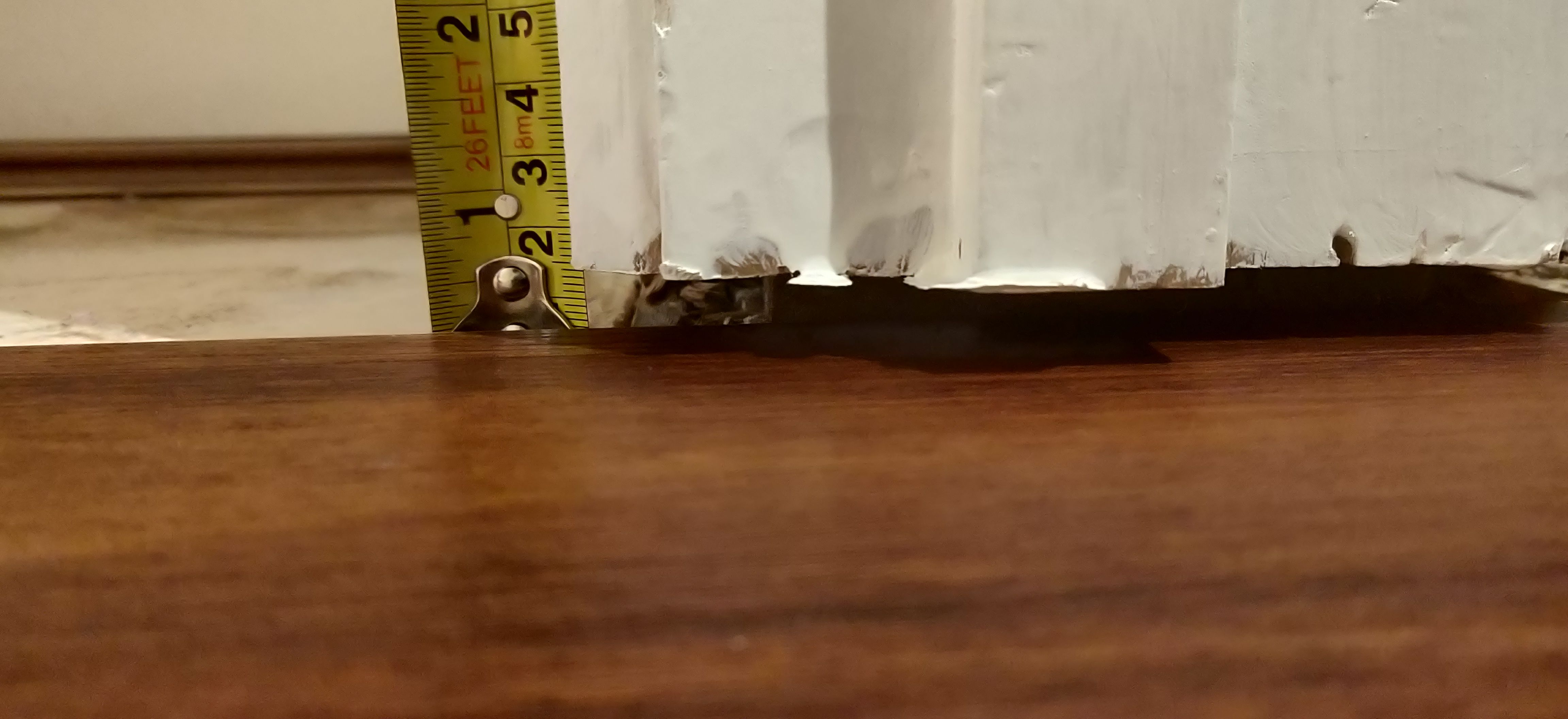 Gap between door trim and flooring Bunnings community