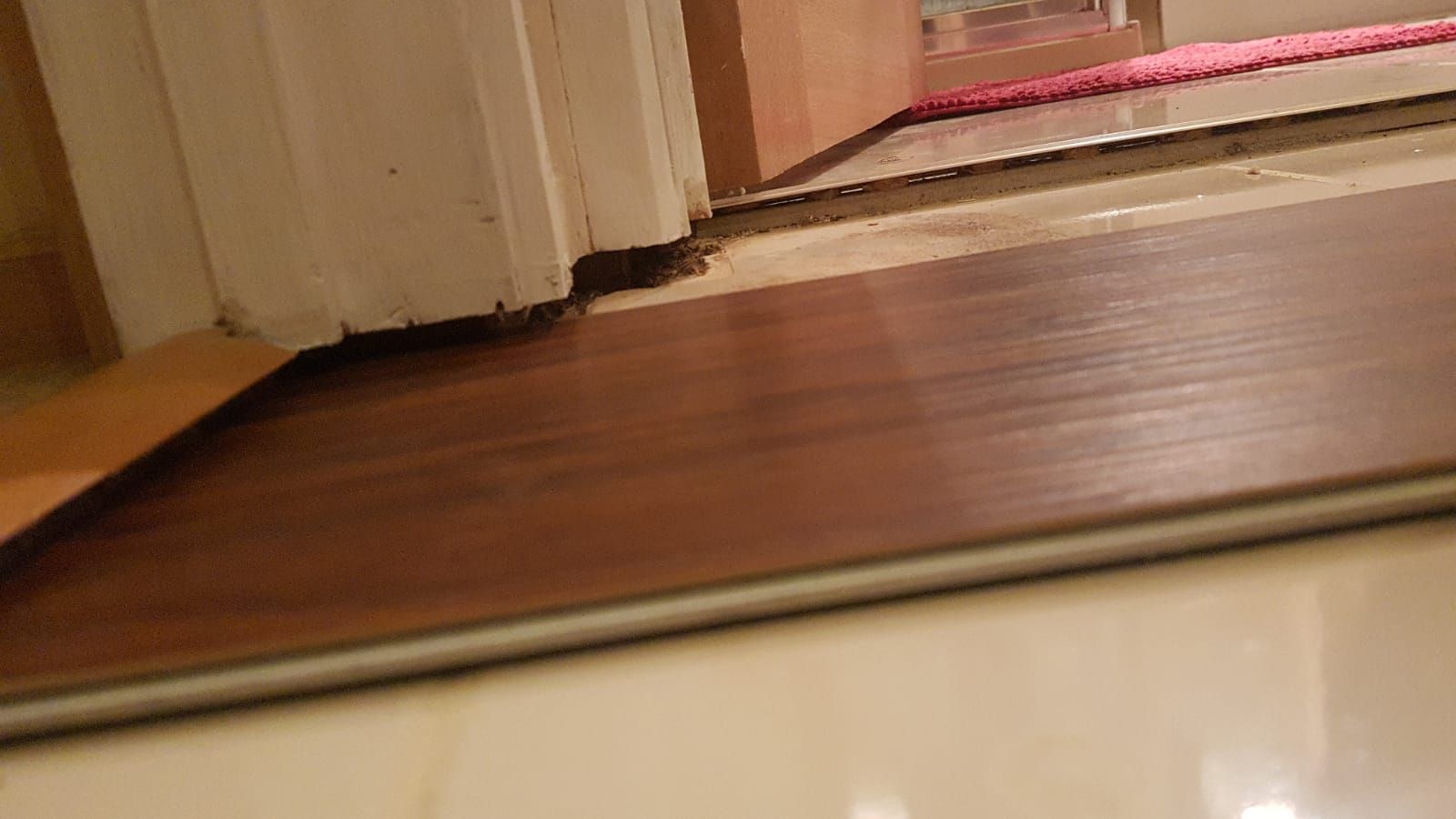 Gap between door trim and flooring Bunnings community