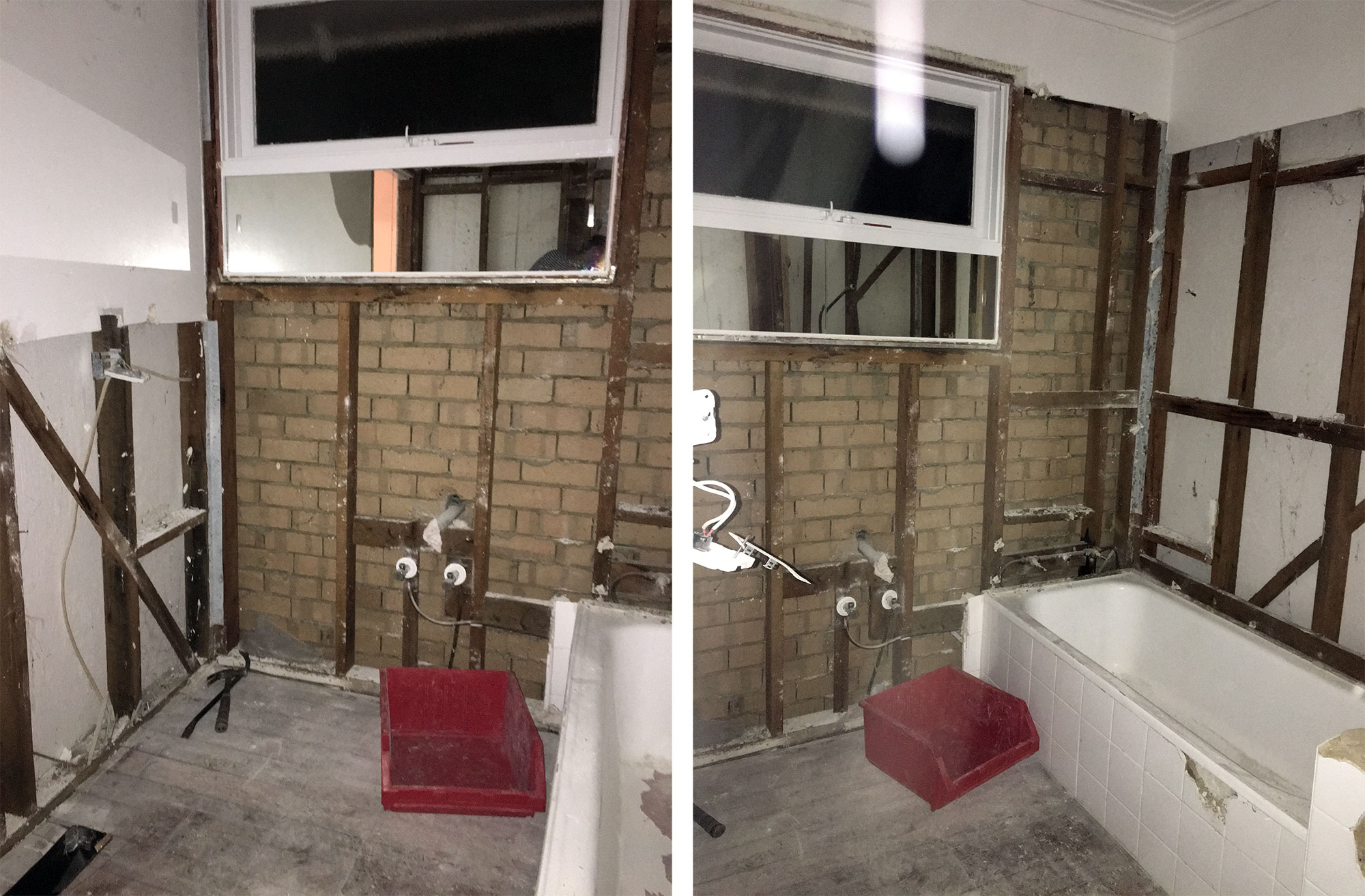 Diary of a bathroom renovation Bunnings community