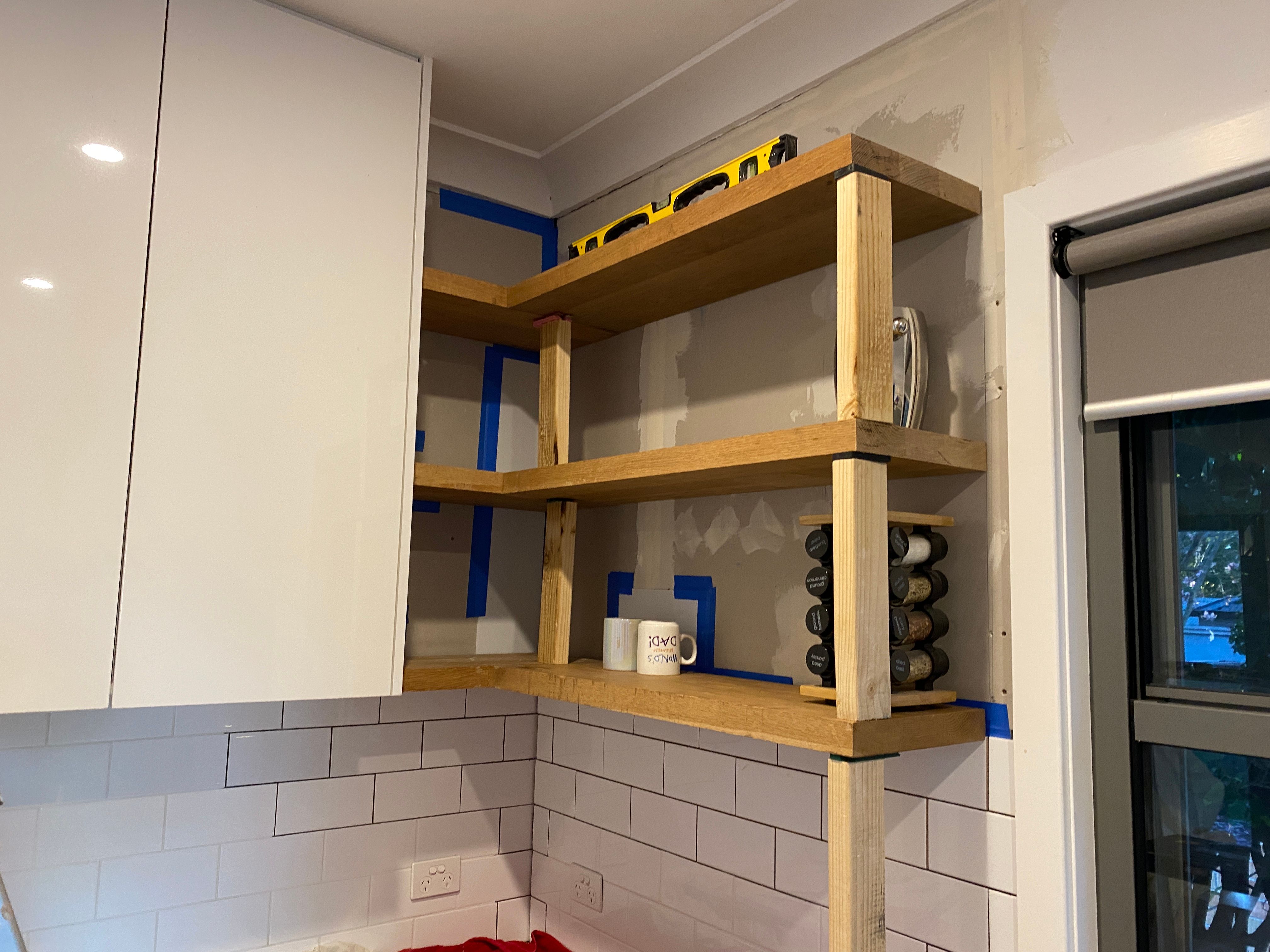 Kitchen shelves Bunnings community