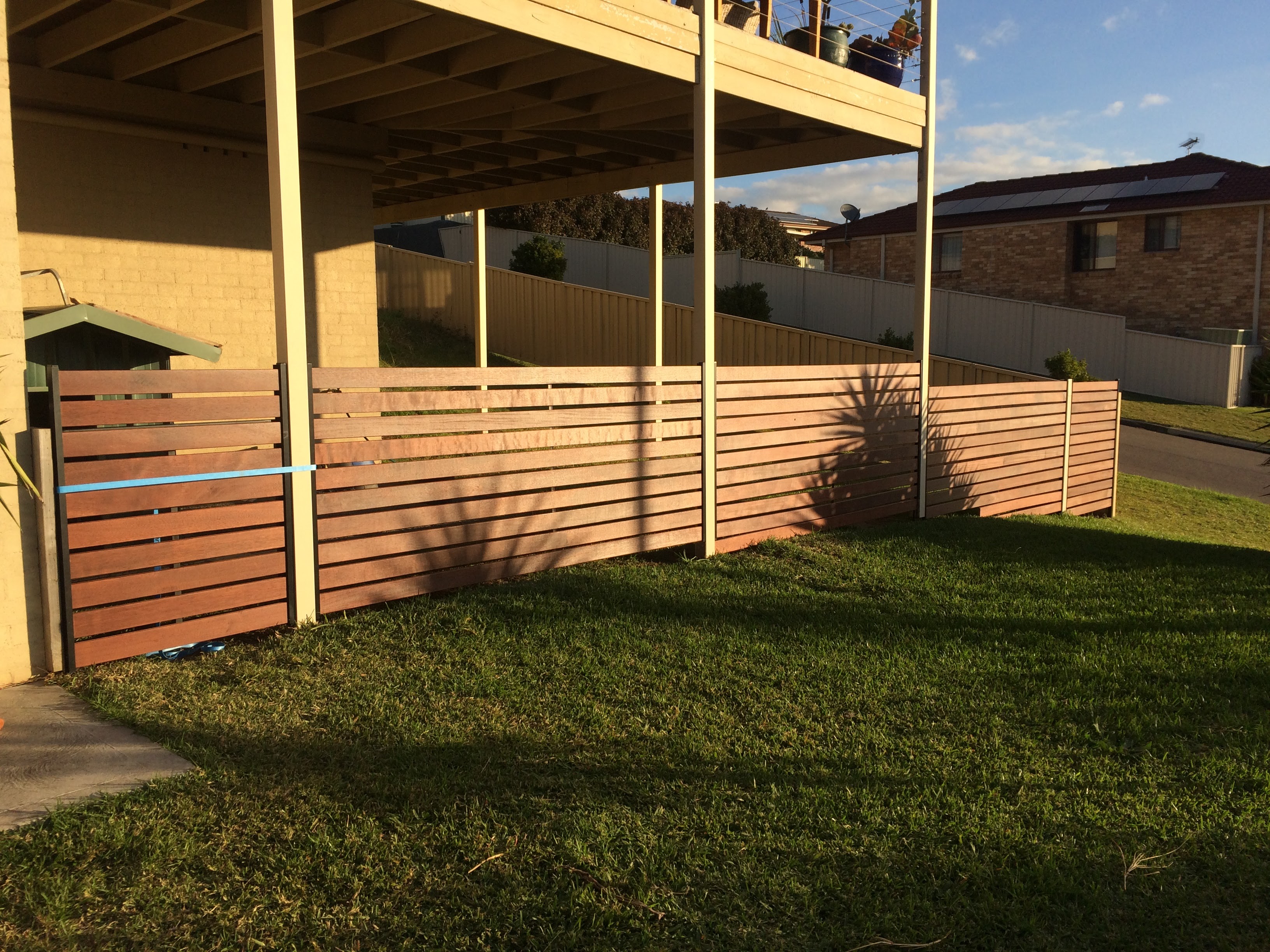 D.I.Y. Merbau front fence Bunnings community
