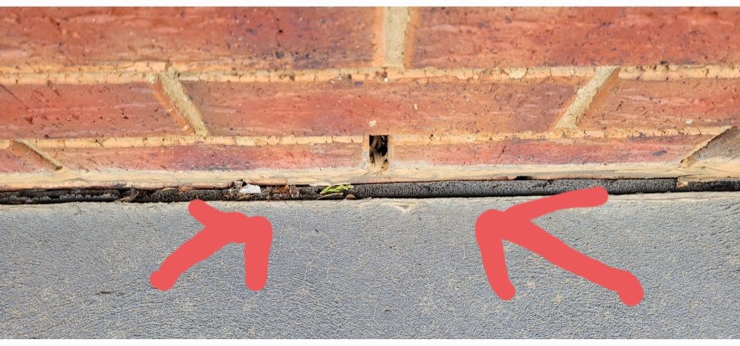 Solved How to close gaps between brick wall and... Bunnings