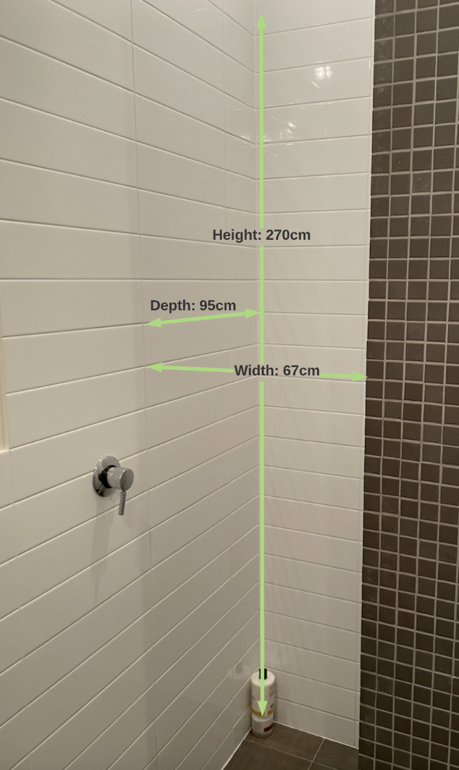 Portable or temporary shower screen? Bunnings community