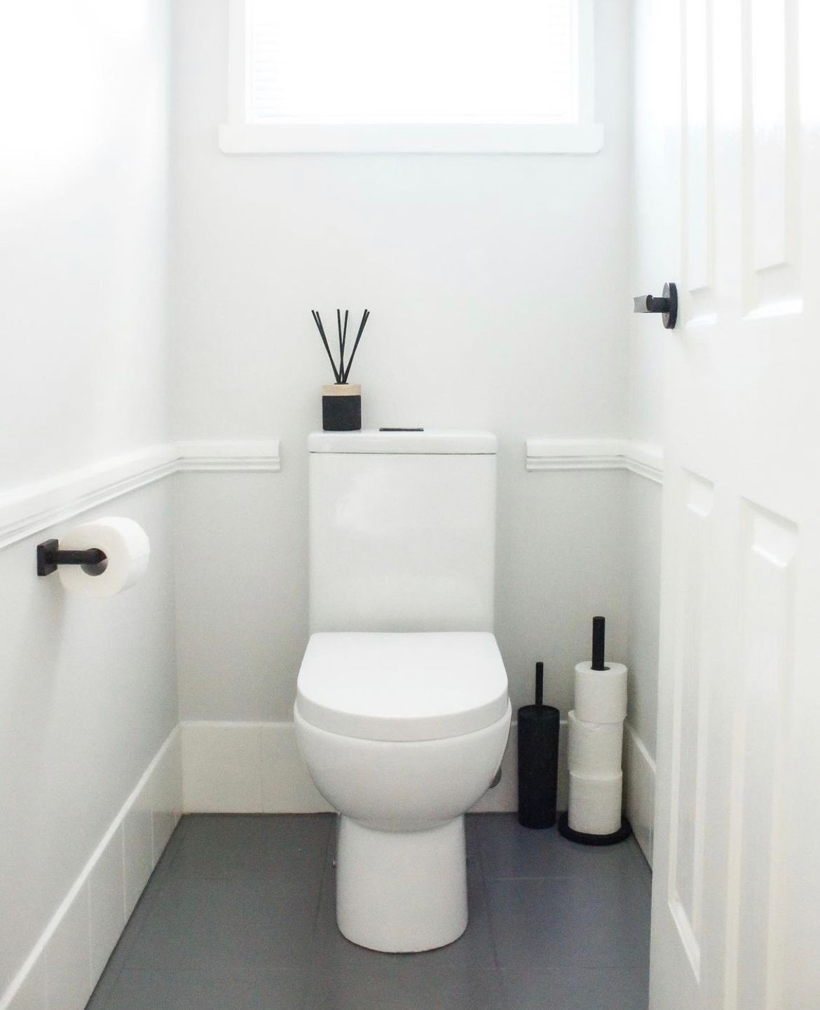 Toilet makeover with tile paint Bunnings community