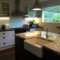Kitchen renovation with large island by Workshop member cupofchloe.