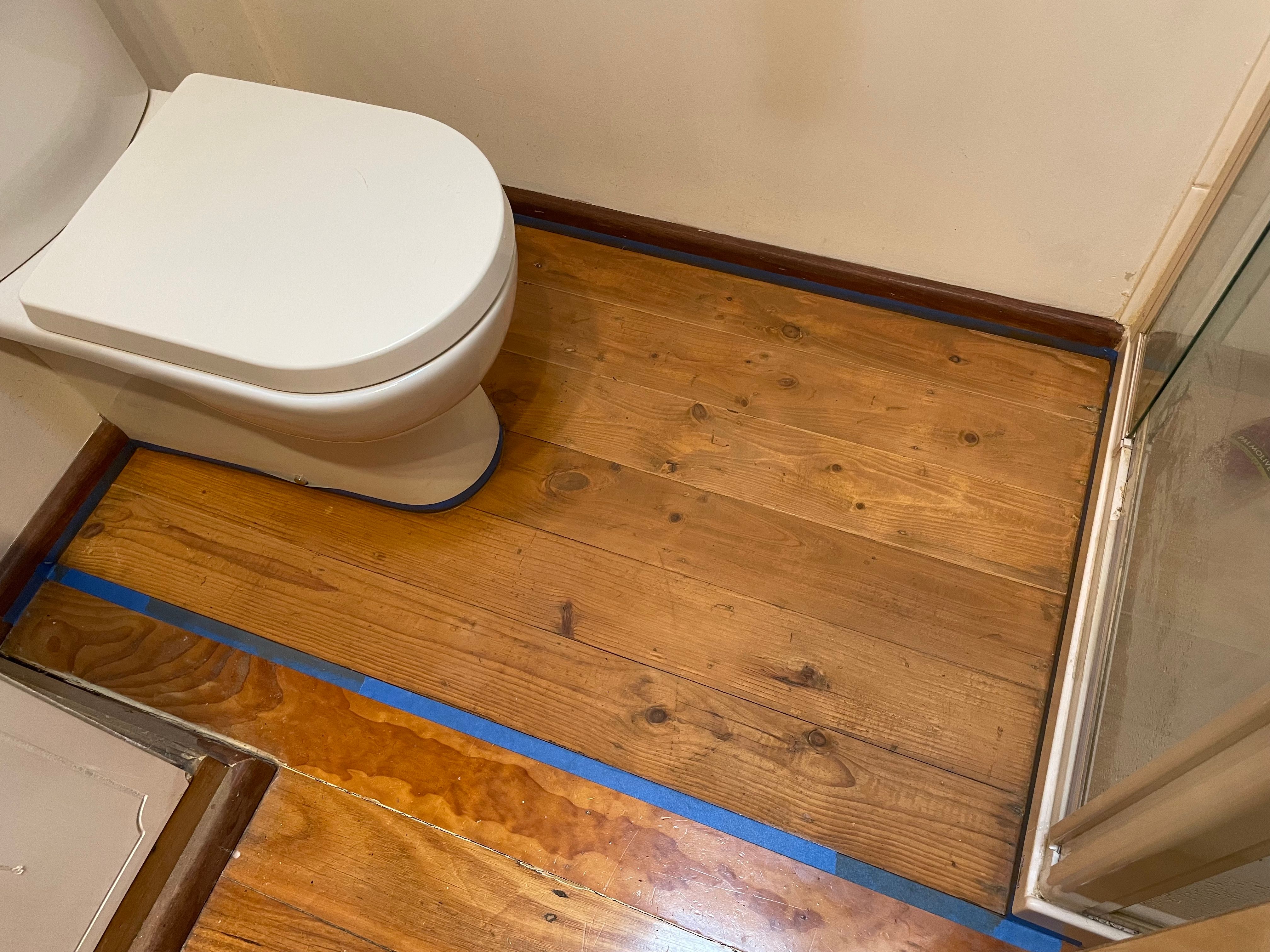 Solved Filling gaps between floorboards in bath... Bunnings