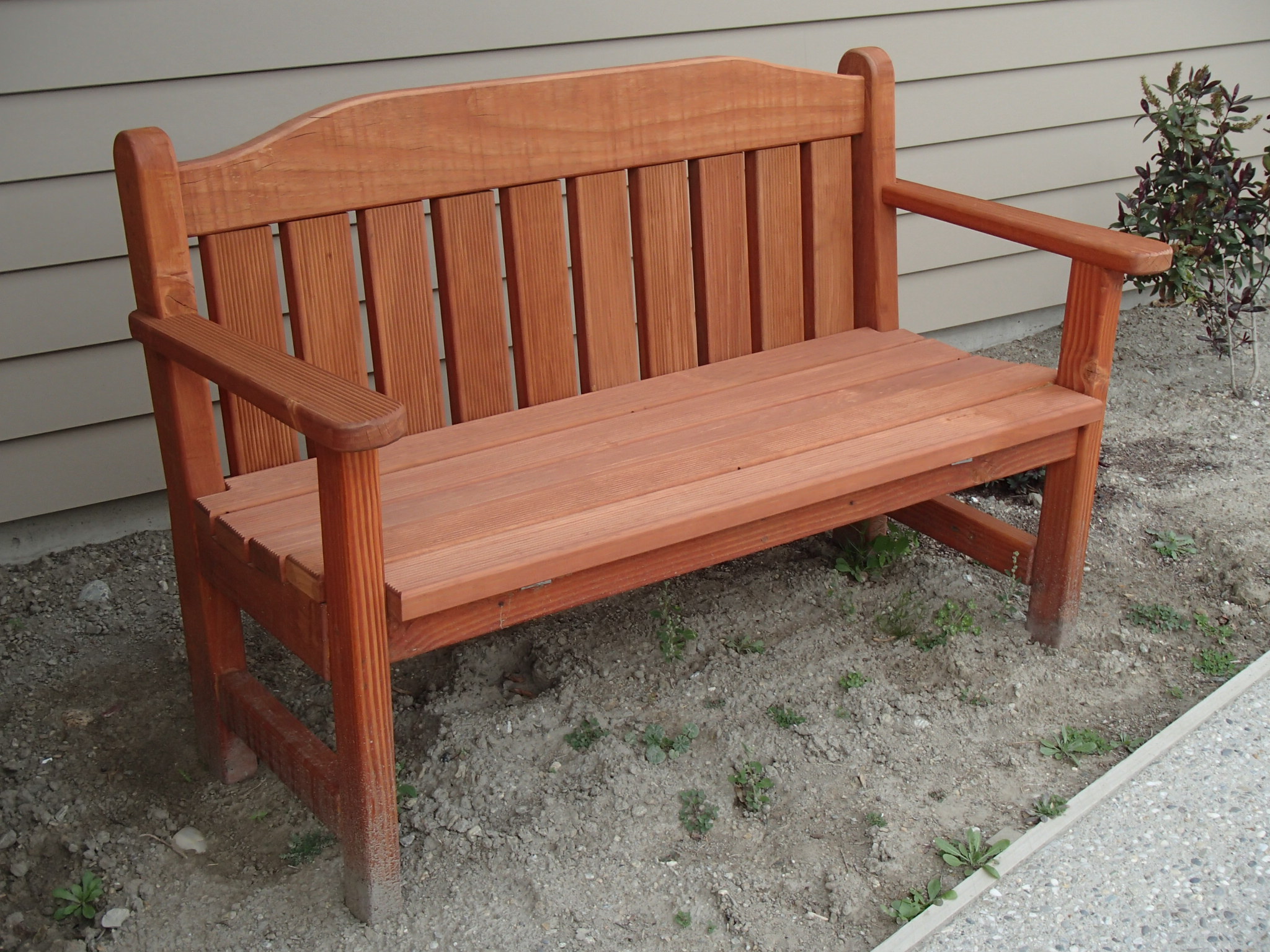 garden bench made from decking offcuts bunnings workshop