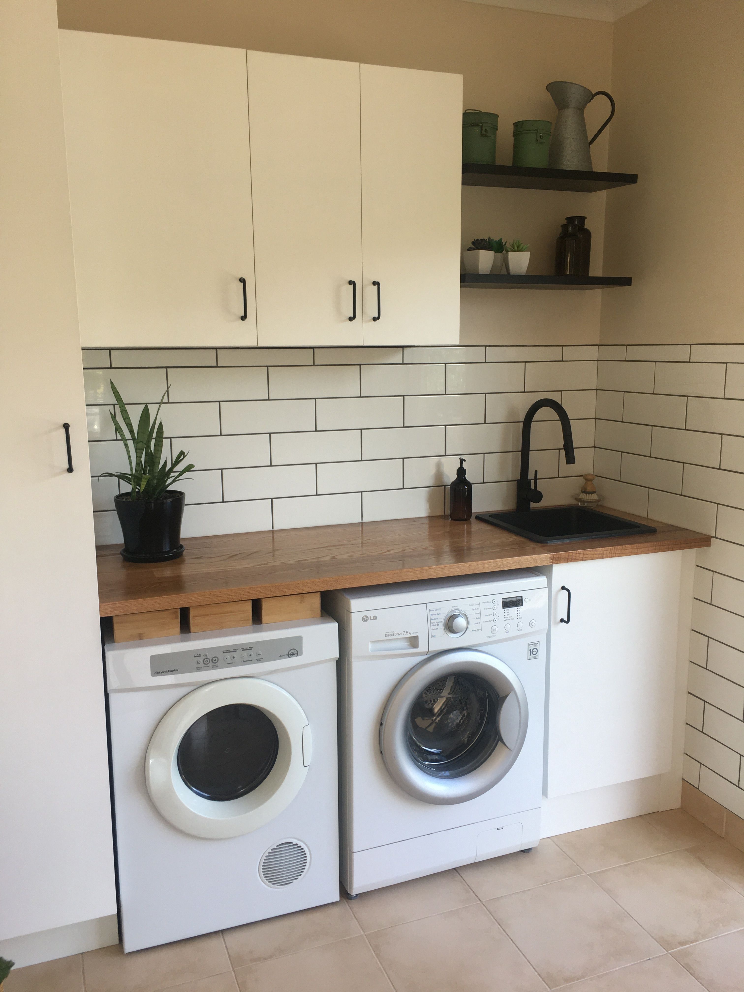 Laundry update with new benchtop and sub... Bunnings community