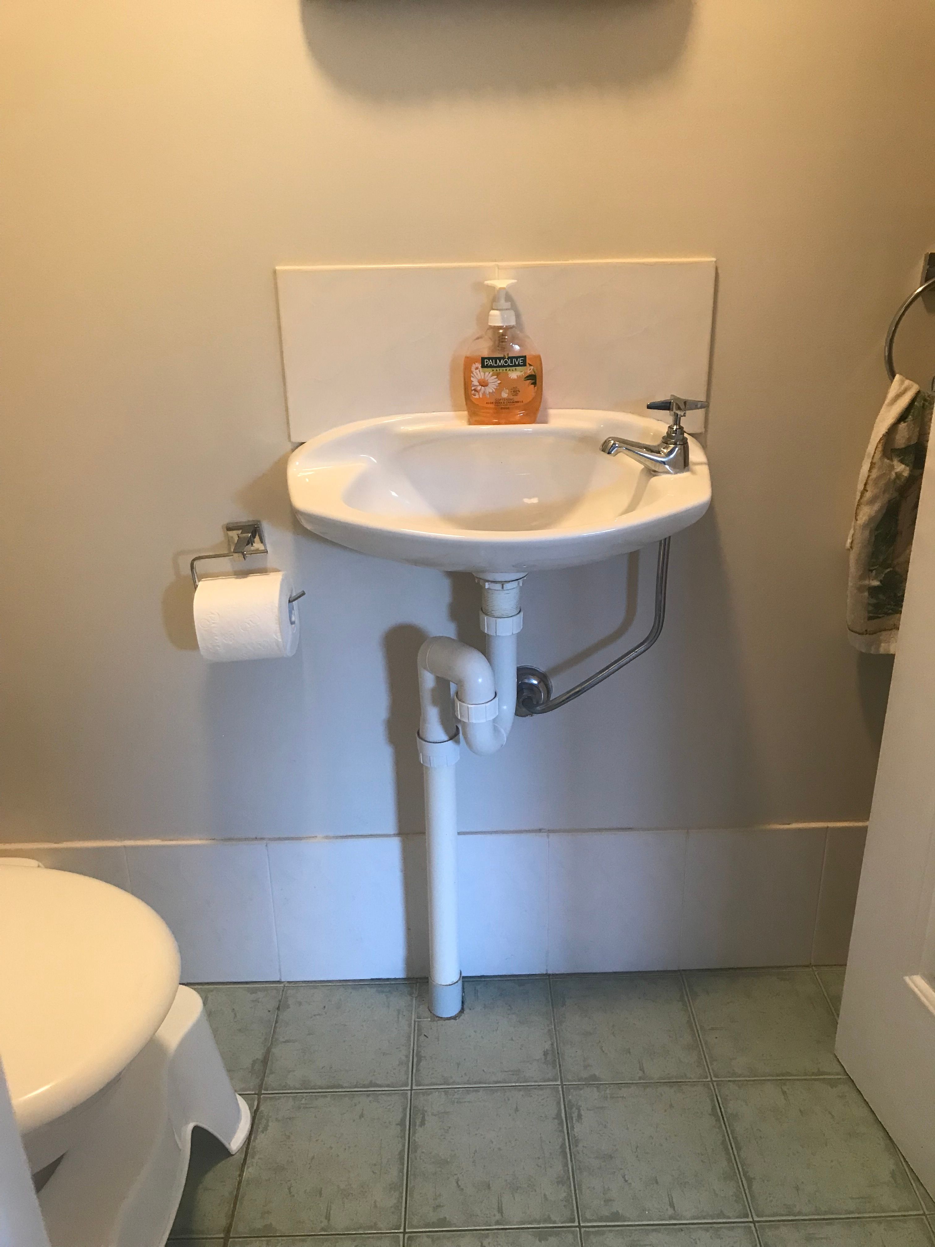 How to hide pipes on a small floating si... Bunnings community