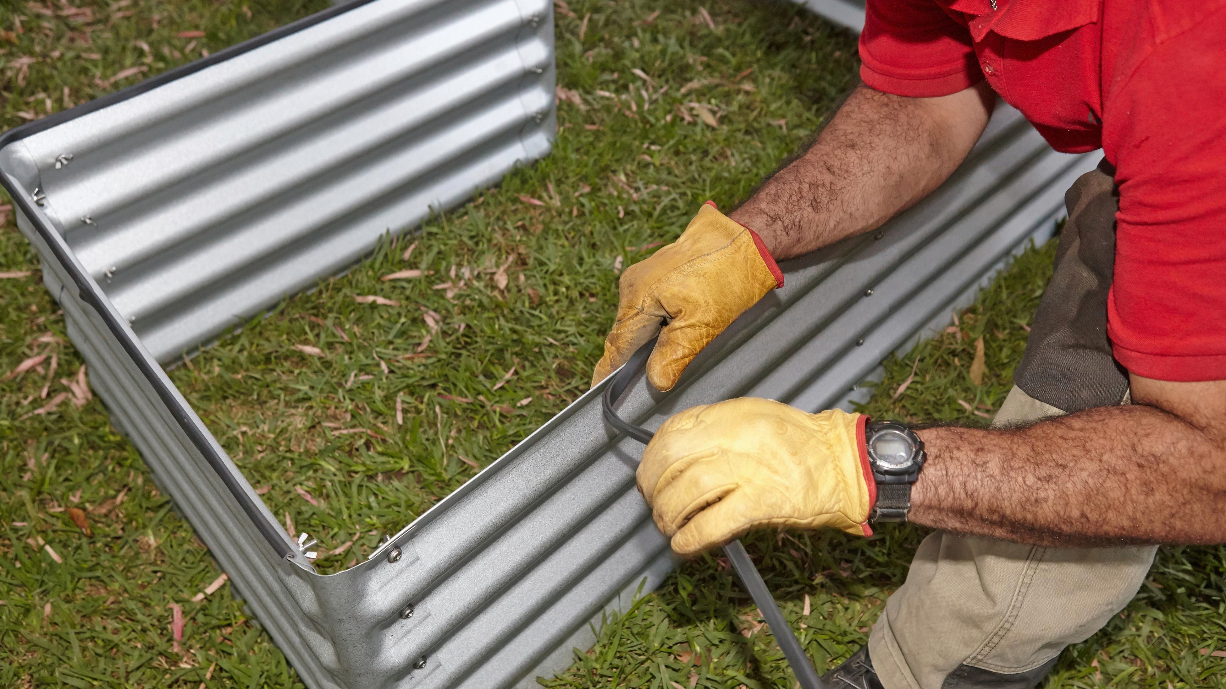 Galvanised steel raised garden beds Bunnings community