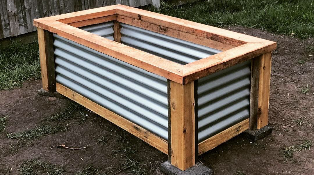 7 Ways To Build A Raised Garden Bed, How To Build A Corrugated Raised Garden Bed